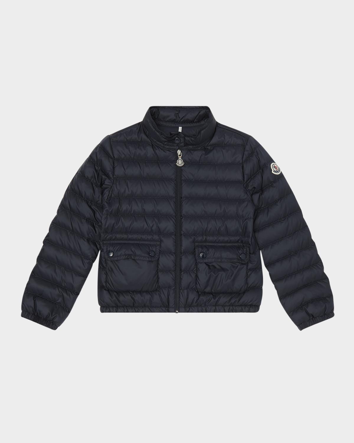 Girl's Lans Quilted Down Jacket, Size 4-10