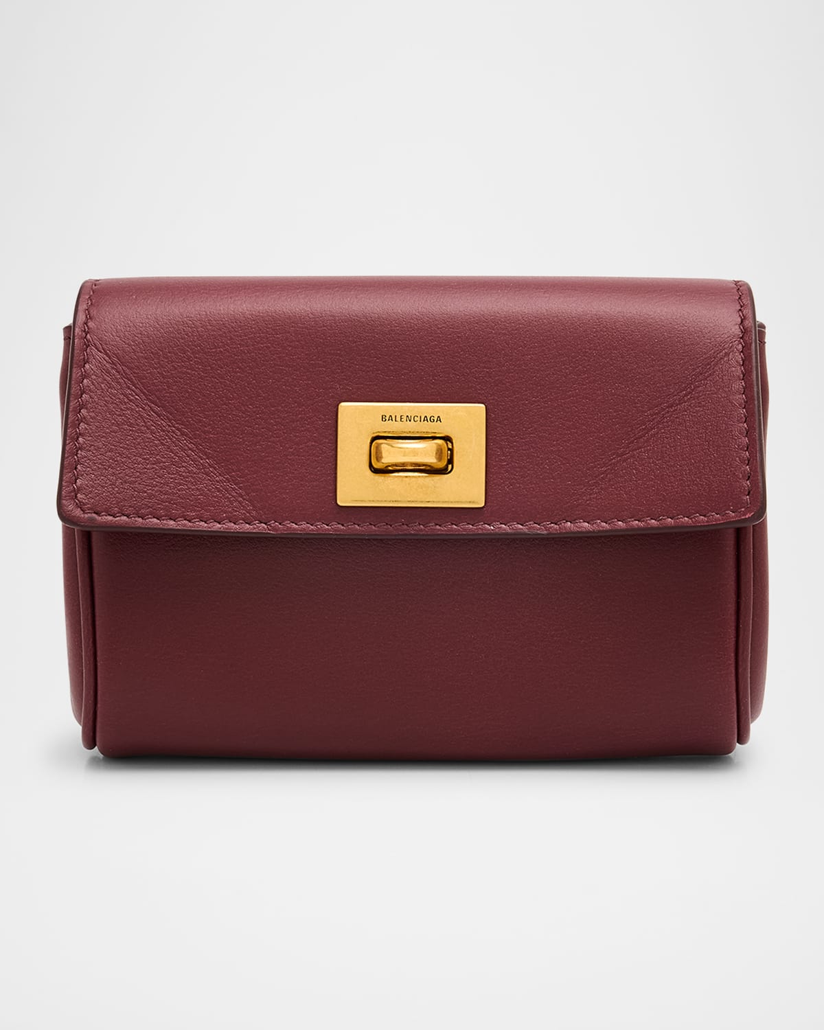 Balenciaga Rodeo Flap Leather Card Holder