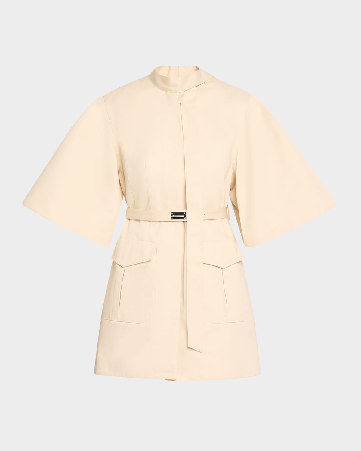 Shop Alexis Corya Belted Utility Dress In Beige