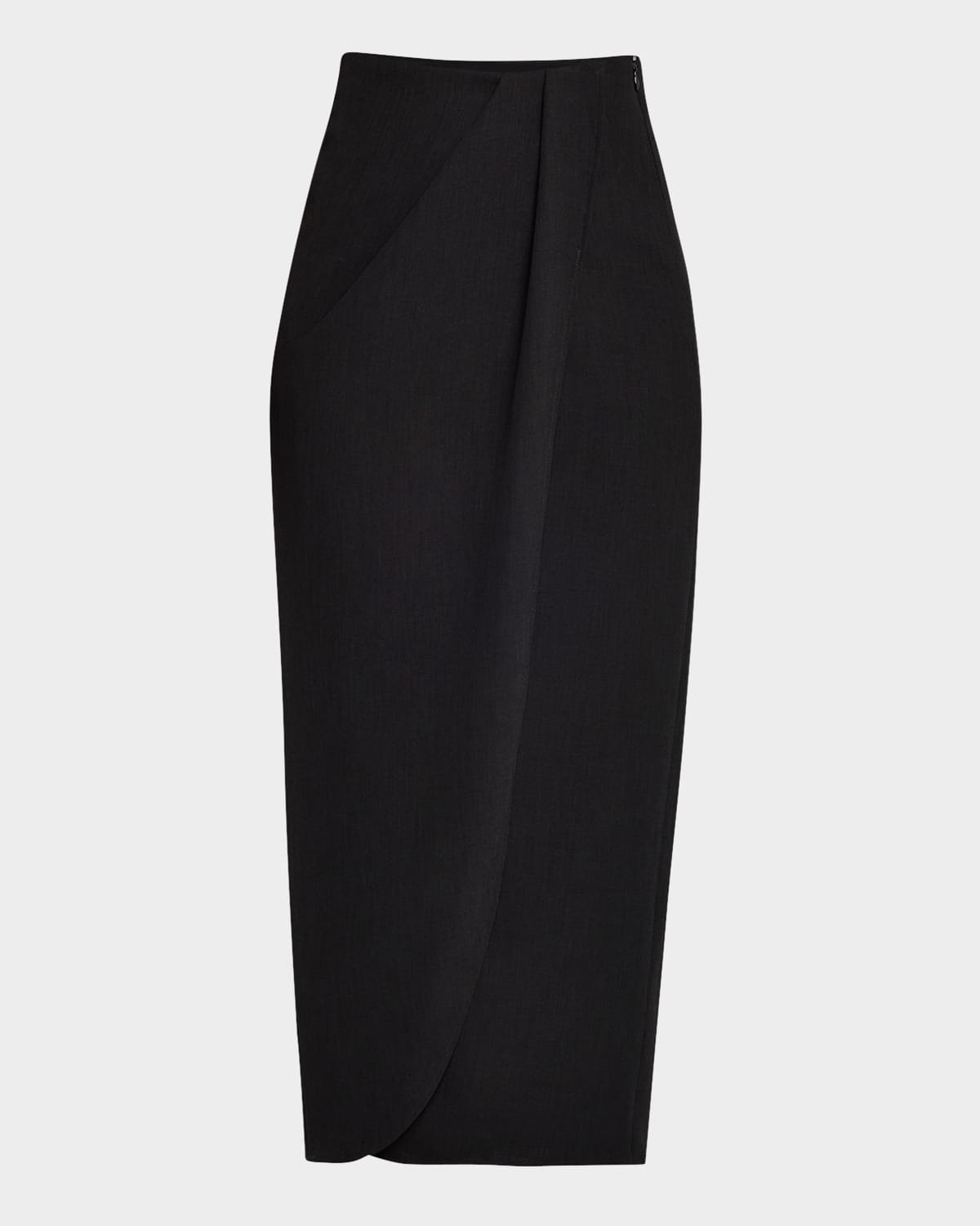 Shop Iro Beya Draped Skirt In Black