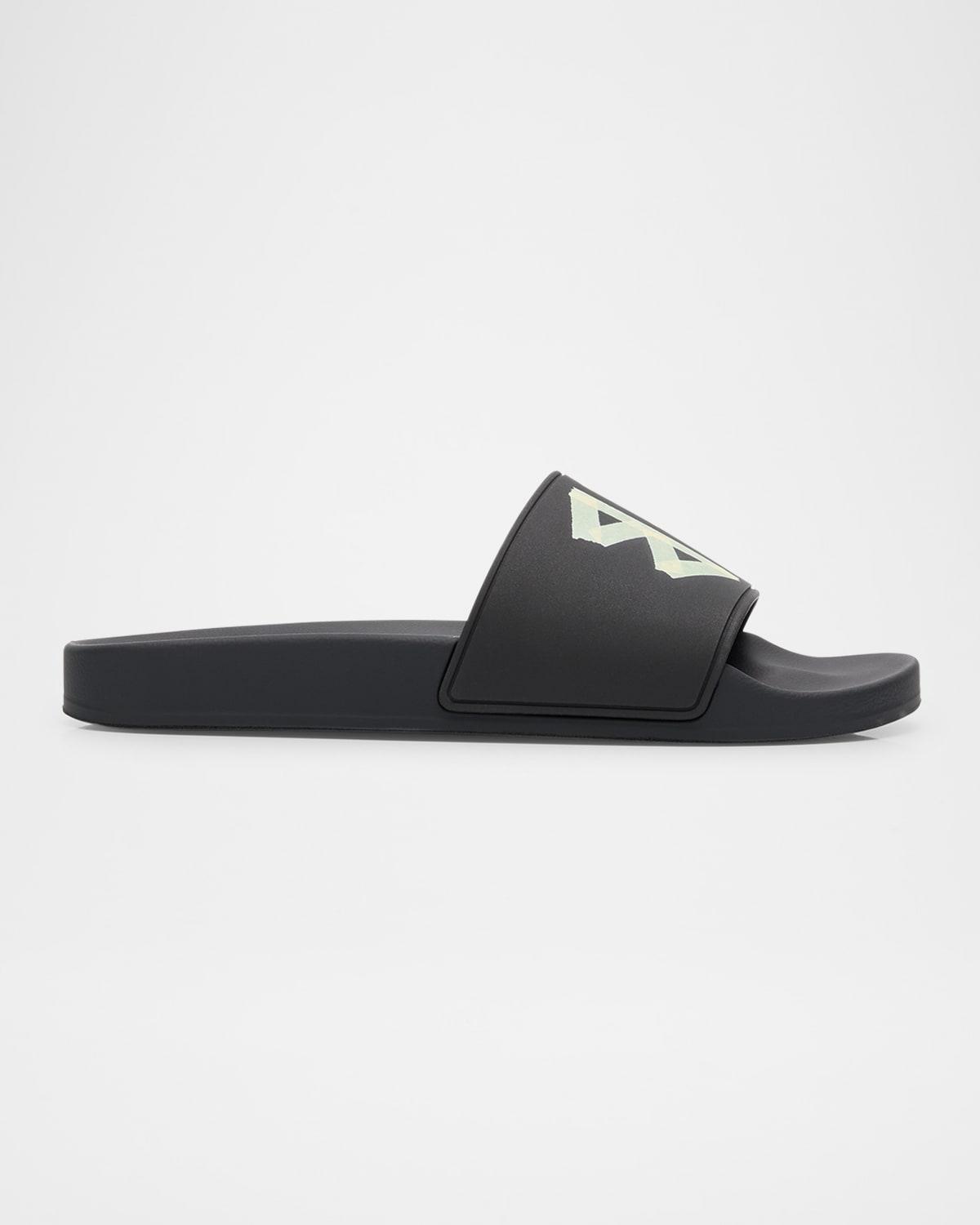 Balenciaga Political Campaign Pool Slides In 1090 Black/yellow