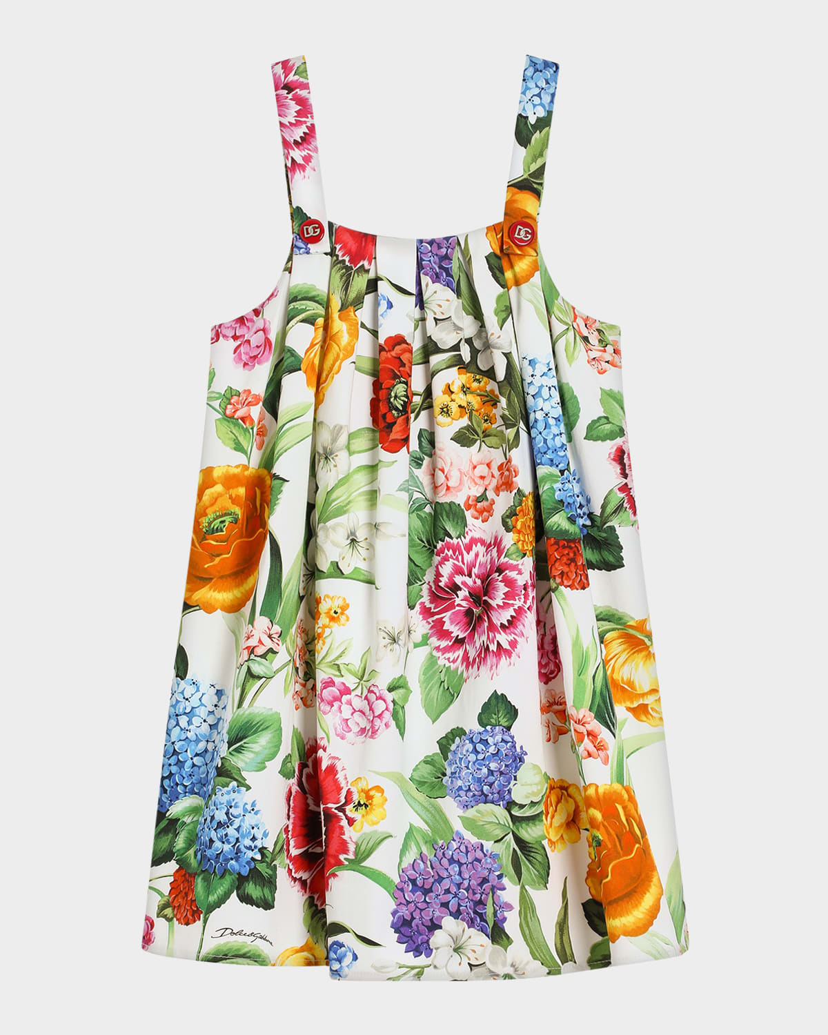 Dolce & Gabbana Floral Printed Dress In Multiprint