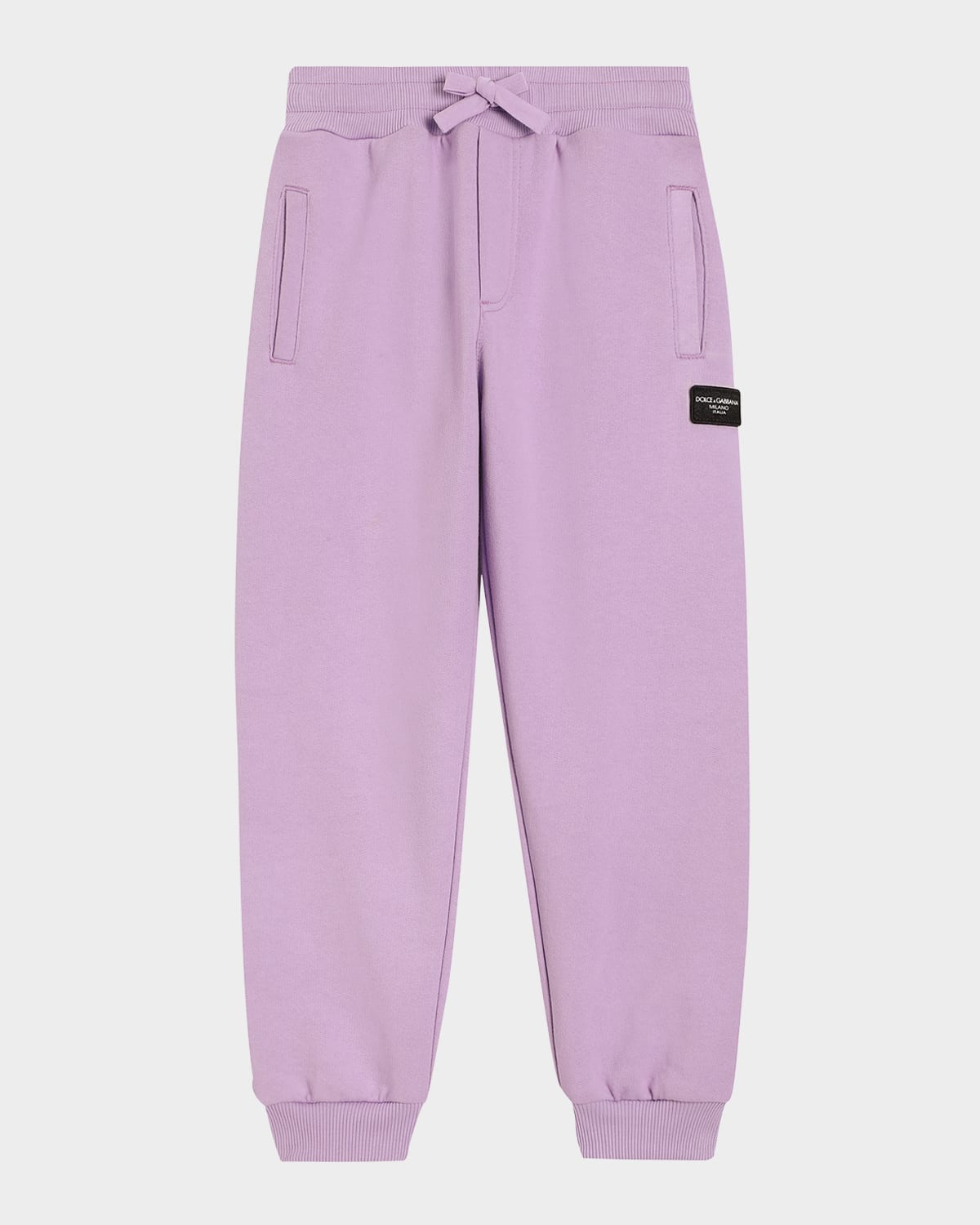 Dolce & Gabbana Logo-appliqué Track Pants In Light Purp
