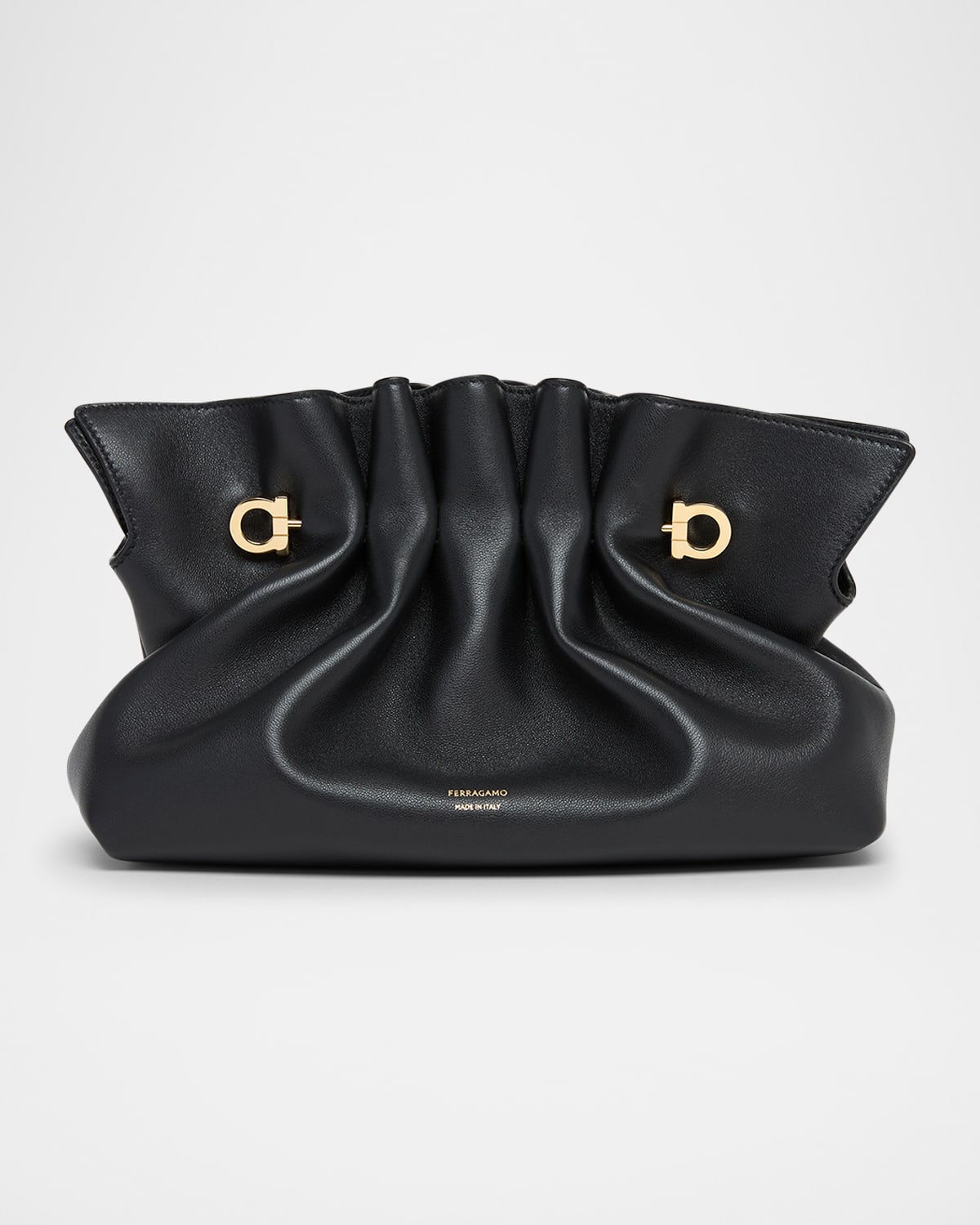FERRAGAMO SMALL GANCIO PIERCING SHOULDER BAG 