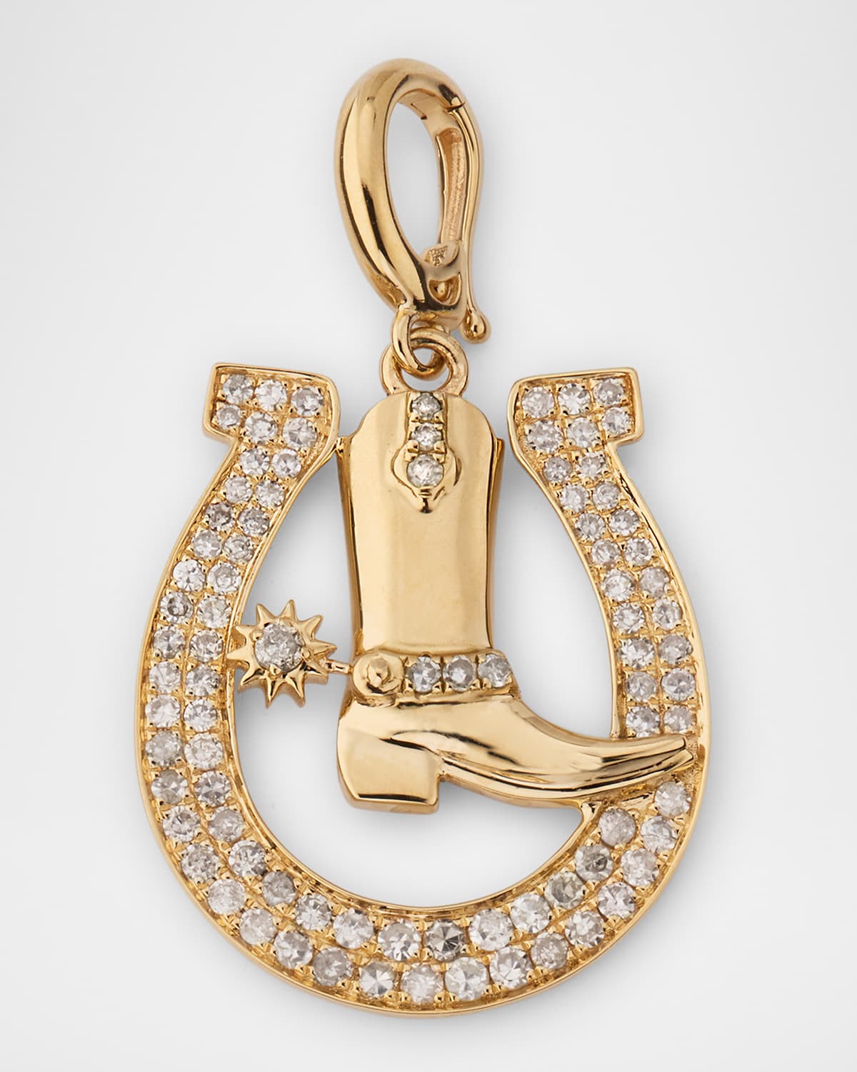 14K Yellow Gold Illusion Bezel Octagon Diamond Drop Earrings