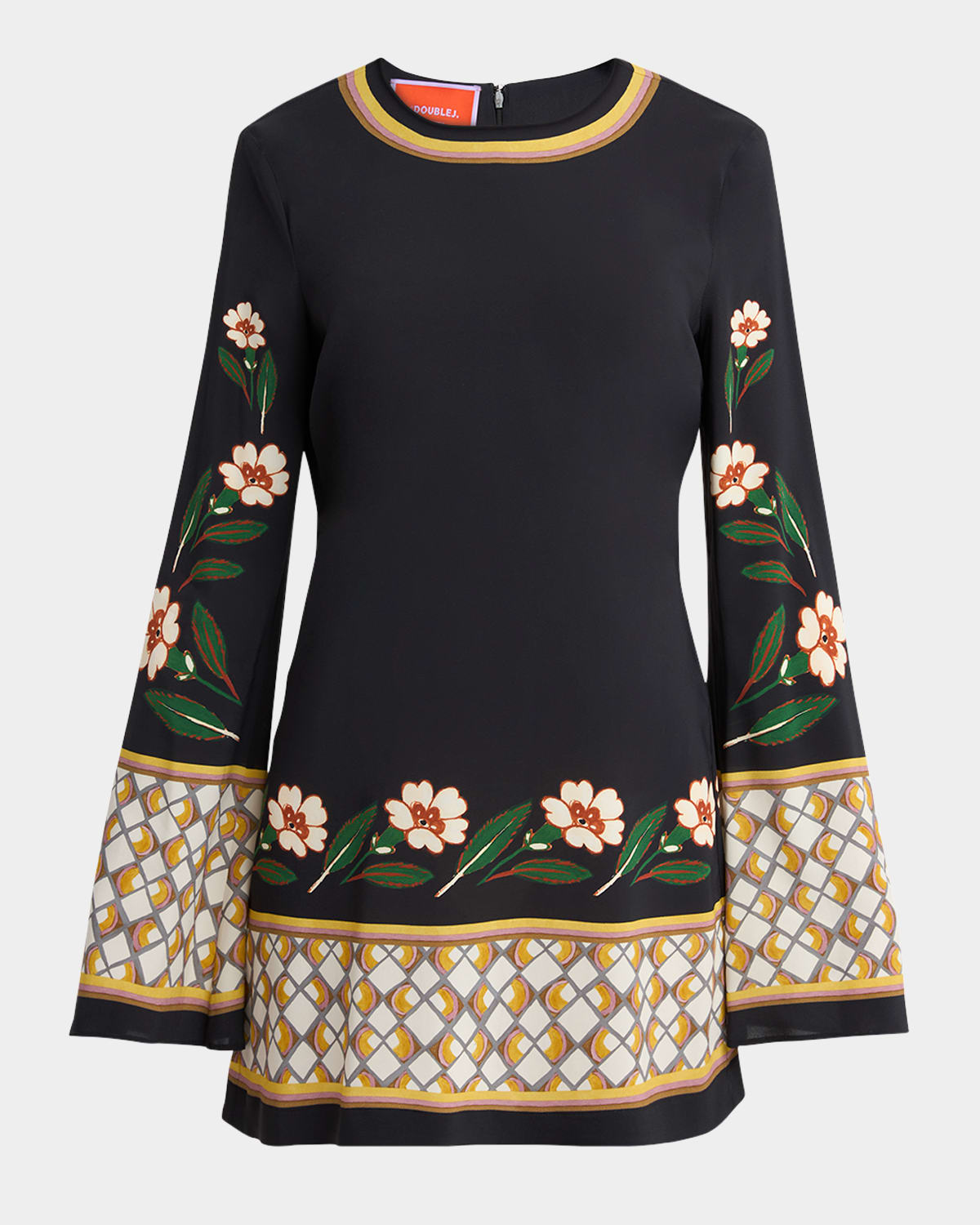La Doublej Supreme Swing Mini Dress In Black