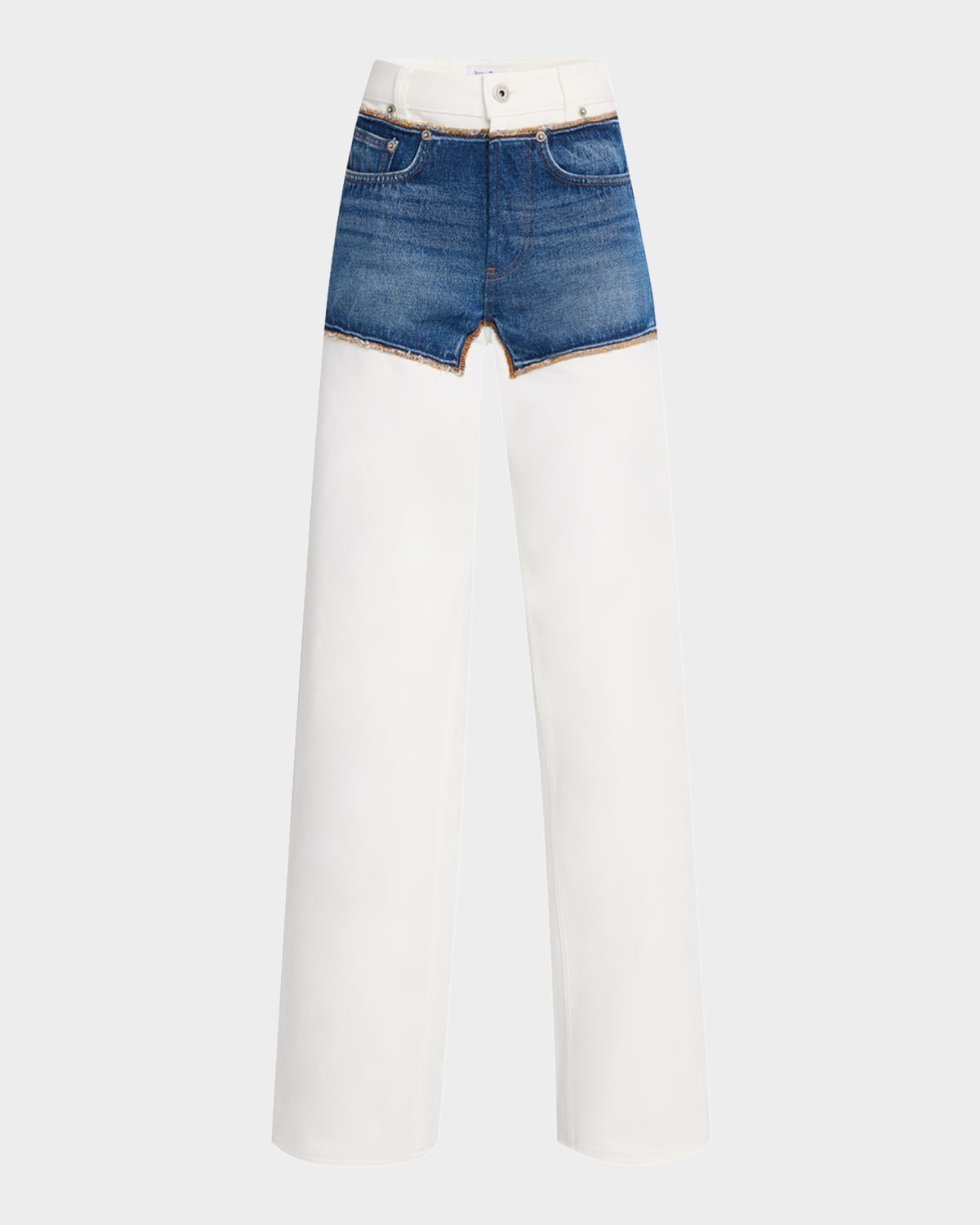 Trompe L'oeil Petit Grand Straight-Leg Jeans