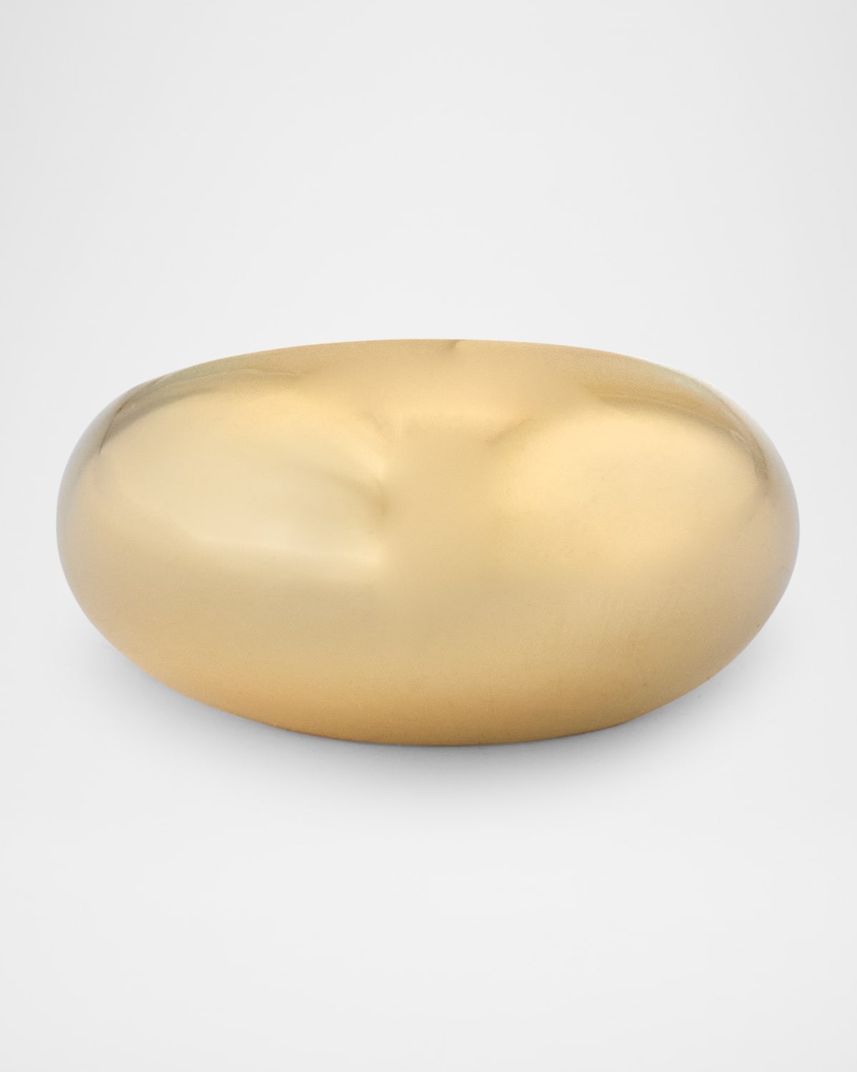 14K Yellow Gold Large Dome Ring