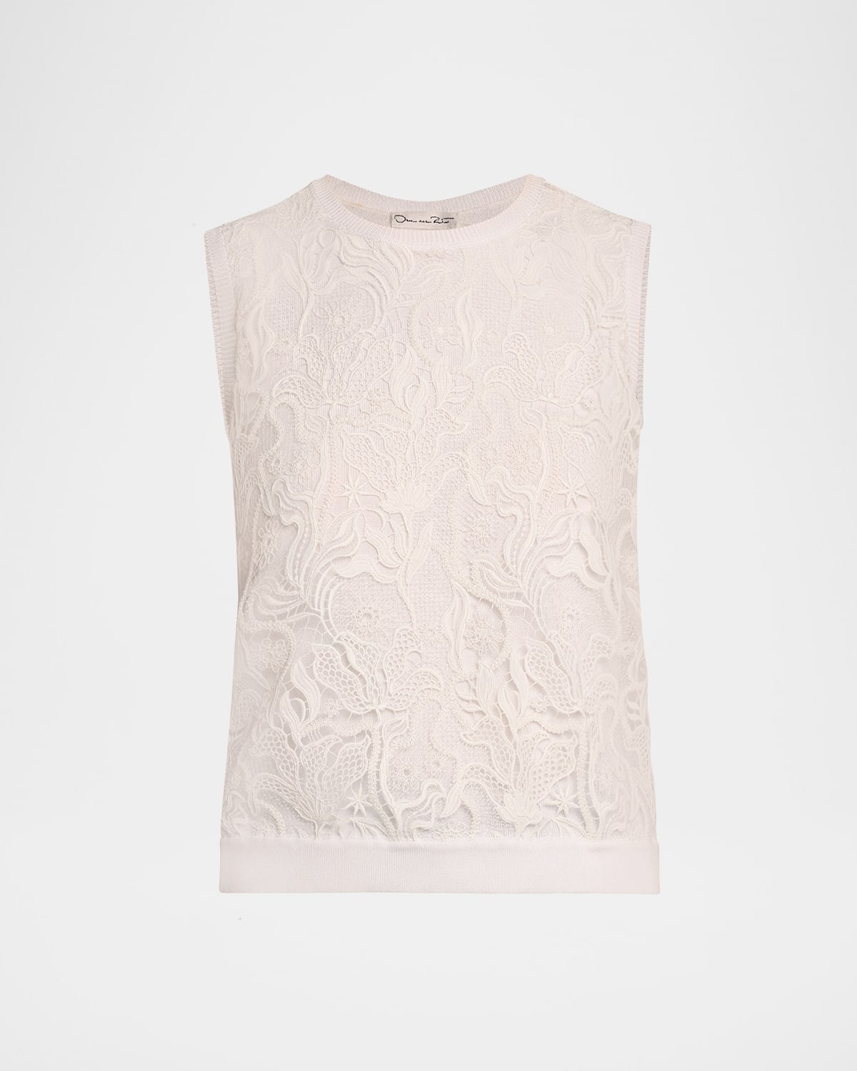 Bellflower Guipure Inset Knit Tank Top