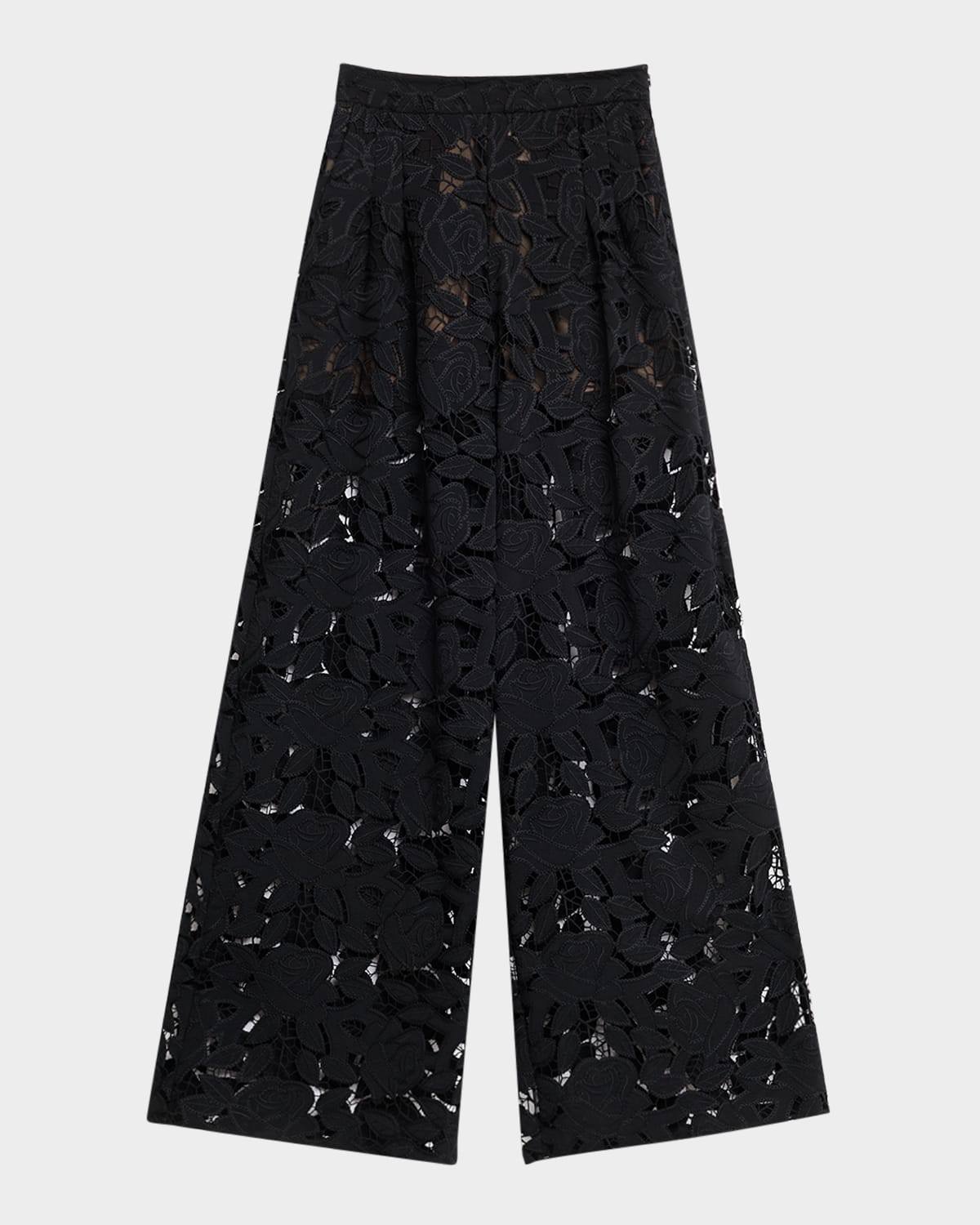 Guipure Lace Wide Leg Pants