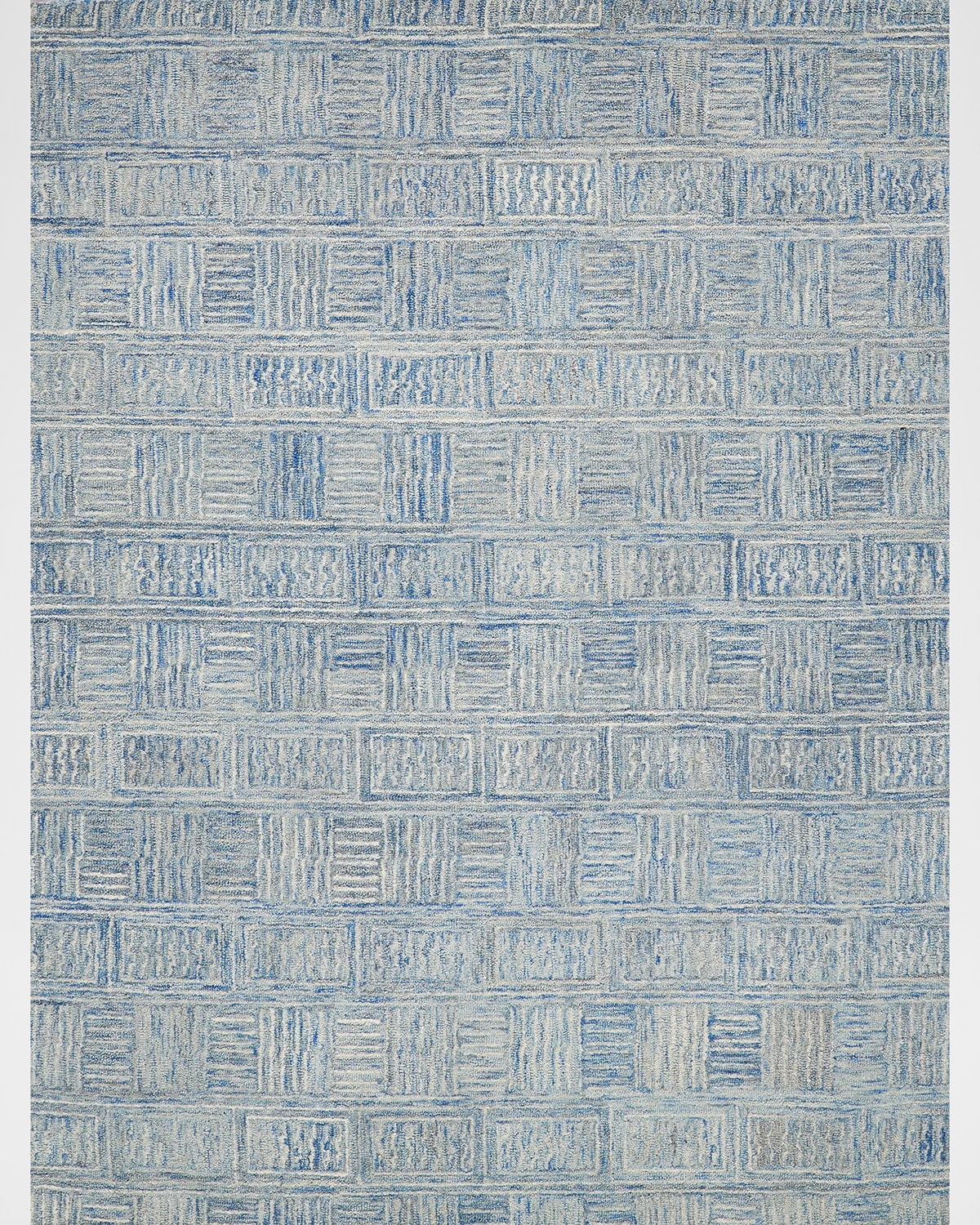 Exquisite Rugs Naturals Hand Tufted Rug In Blue/ivory