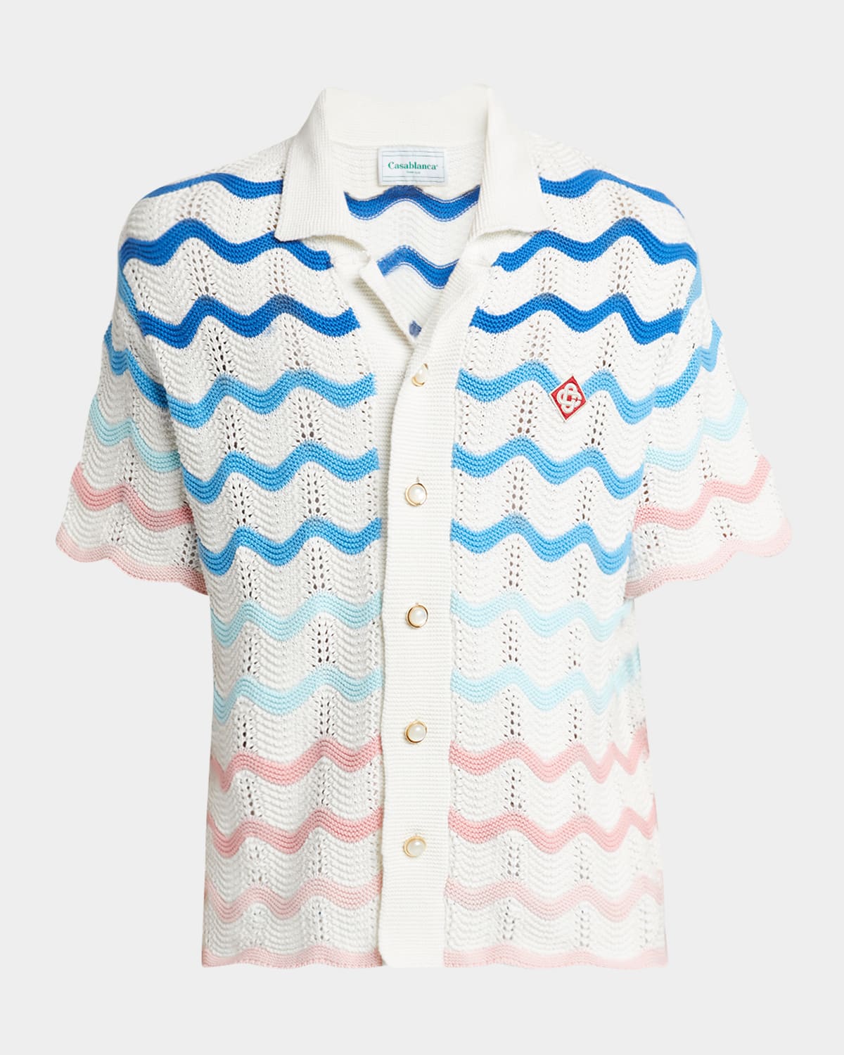 Casablanca Shirt In White Cotton In Multi