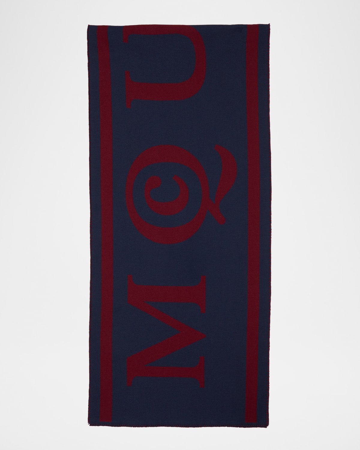 Logo-Print Striped Scarf