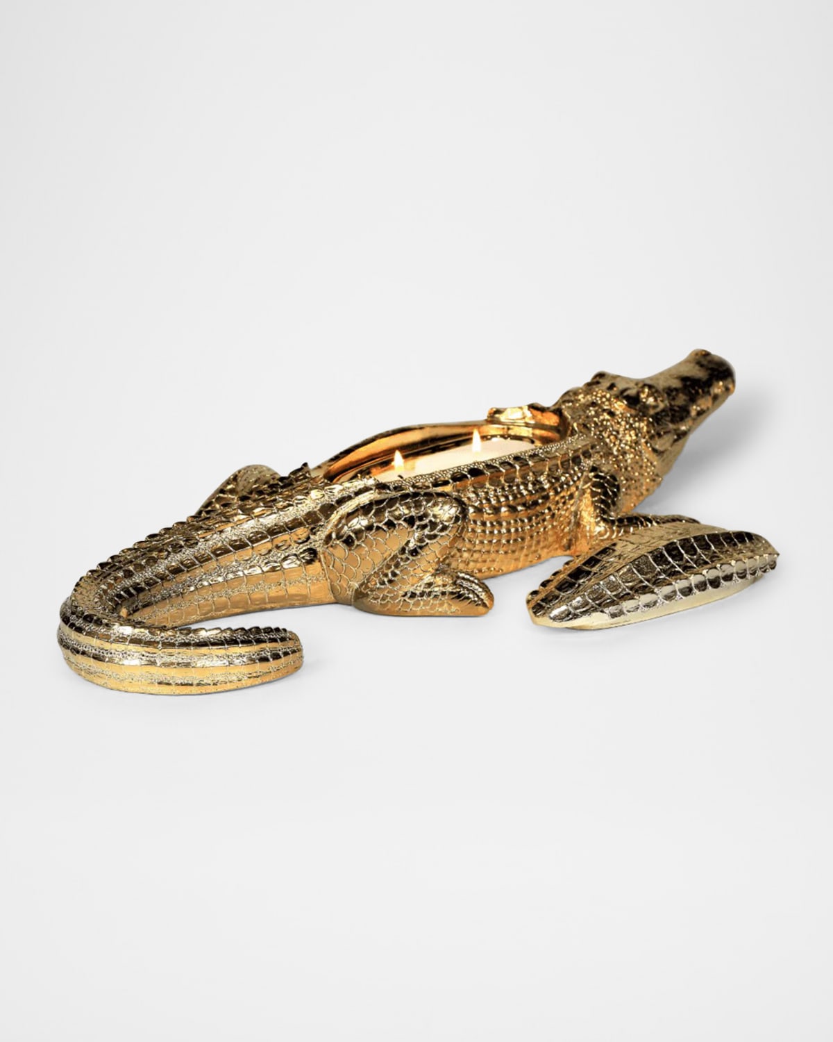 Thompson Ferrier Golden Grand Alligator Candle, 14 Oz. In Unscented