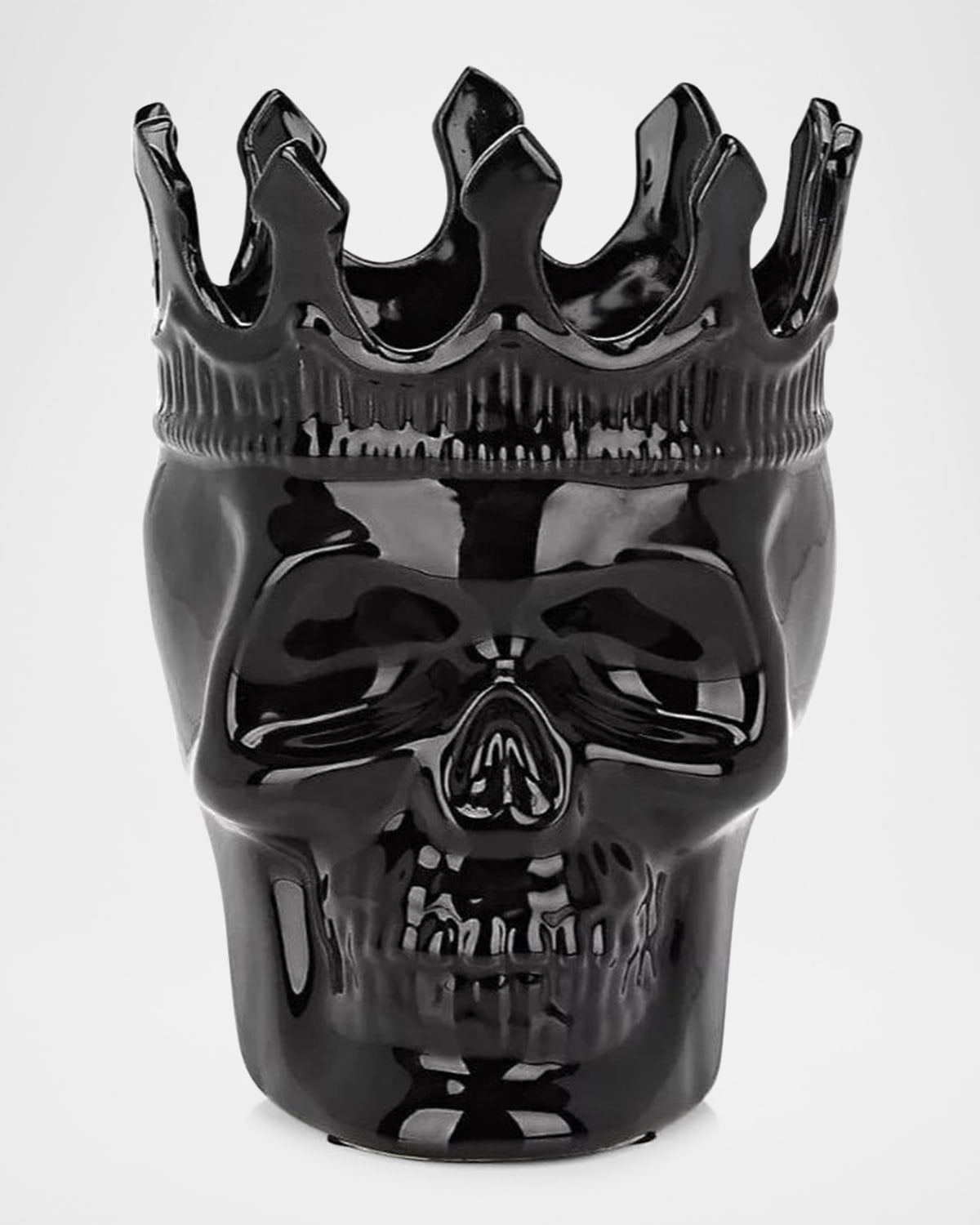 Thompson Ferrier Black Dants Skull Candle, 23.3 Oz. - Secret Sucre Scent In Black