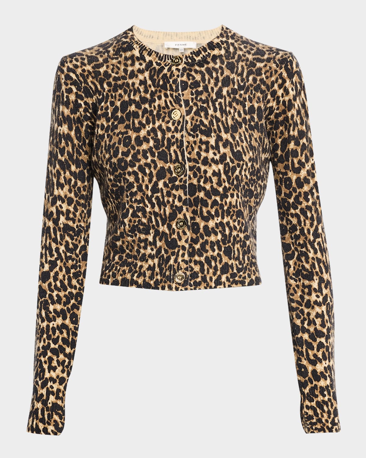 Frame The Cashmere Cardigan In Sand Multi