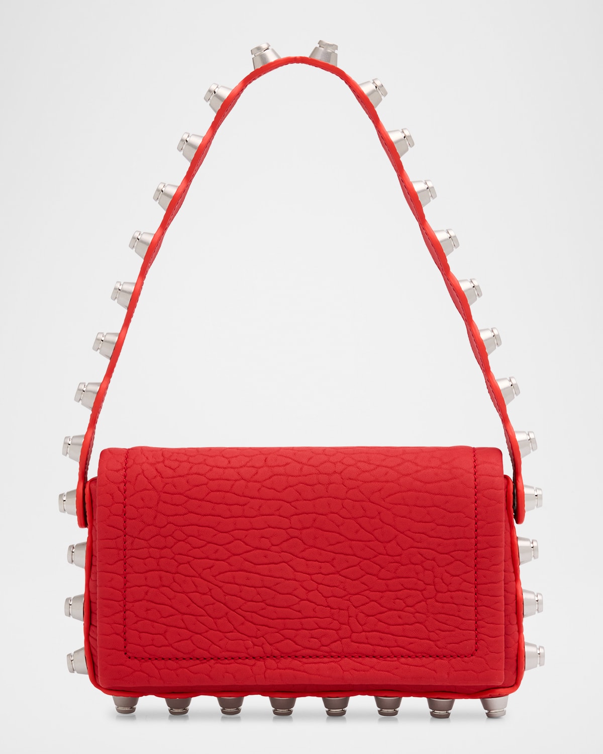 Roz Scallop Stud Leather Crossbody Bag