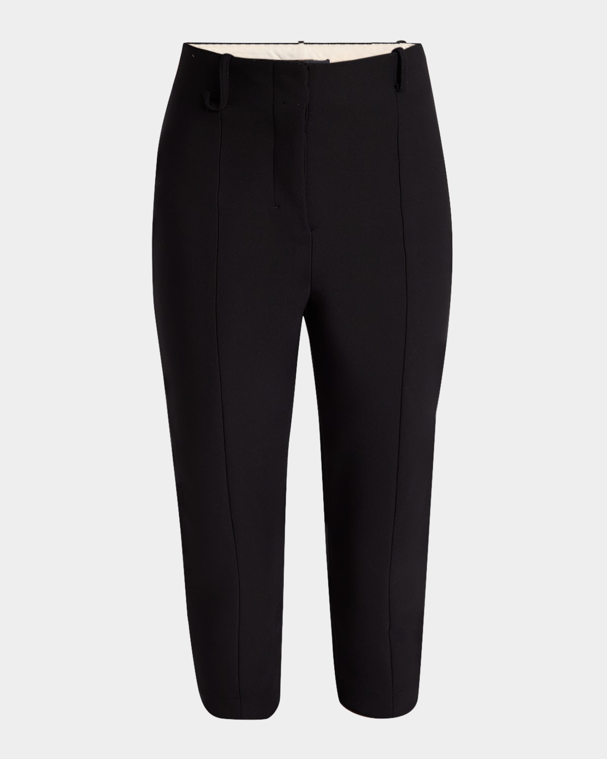JACQUEMUS PINTUCK SKINNY-LEG CAPRI PANTS 