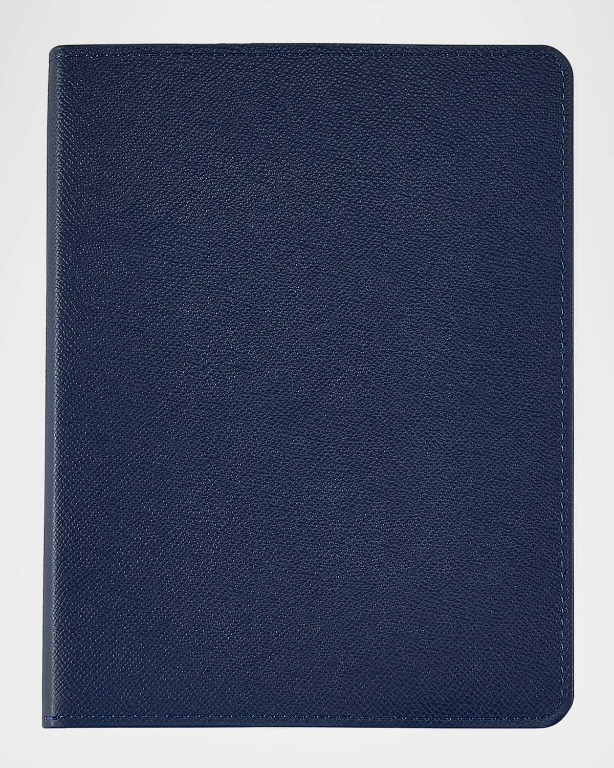 Graphic Image Men's Leather Refillable Journal In Navy