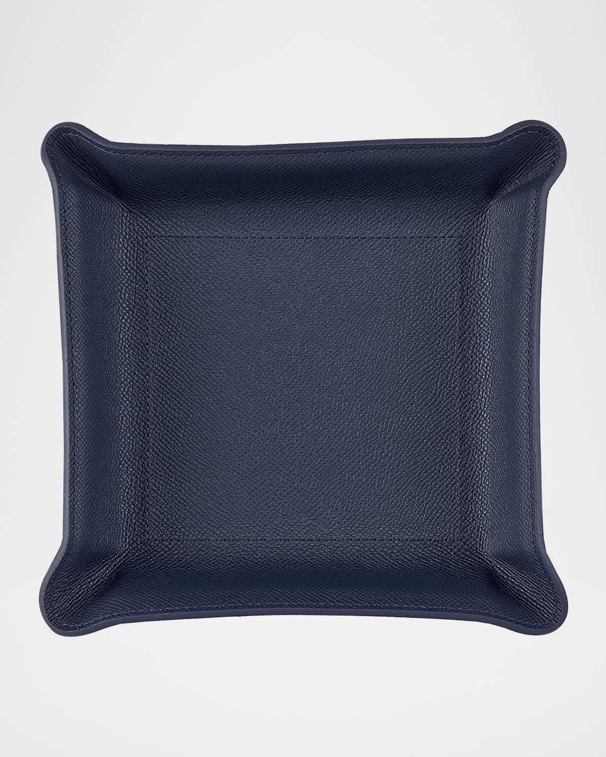 Graphic Image Men's Leather Catchall Tray In Navy