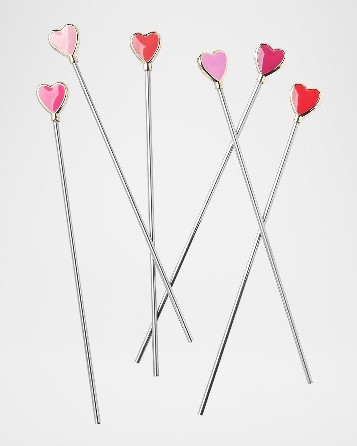 Joanna Buchanan Heart Swizzle Sticks In Multi