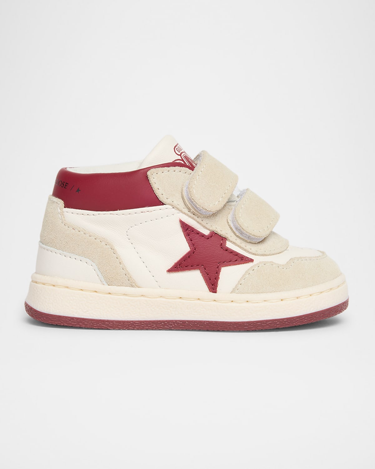 Golden Goose 'june Basket' Sneakers Kids In Whitebeigered