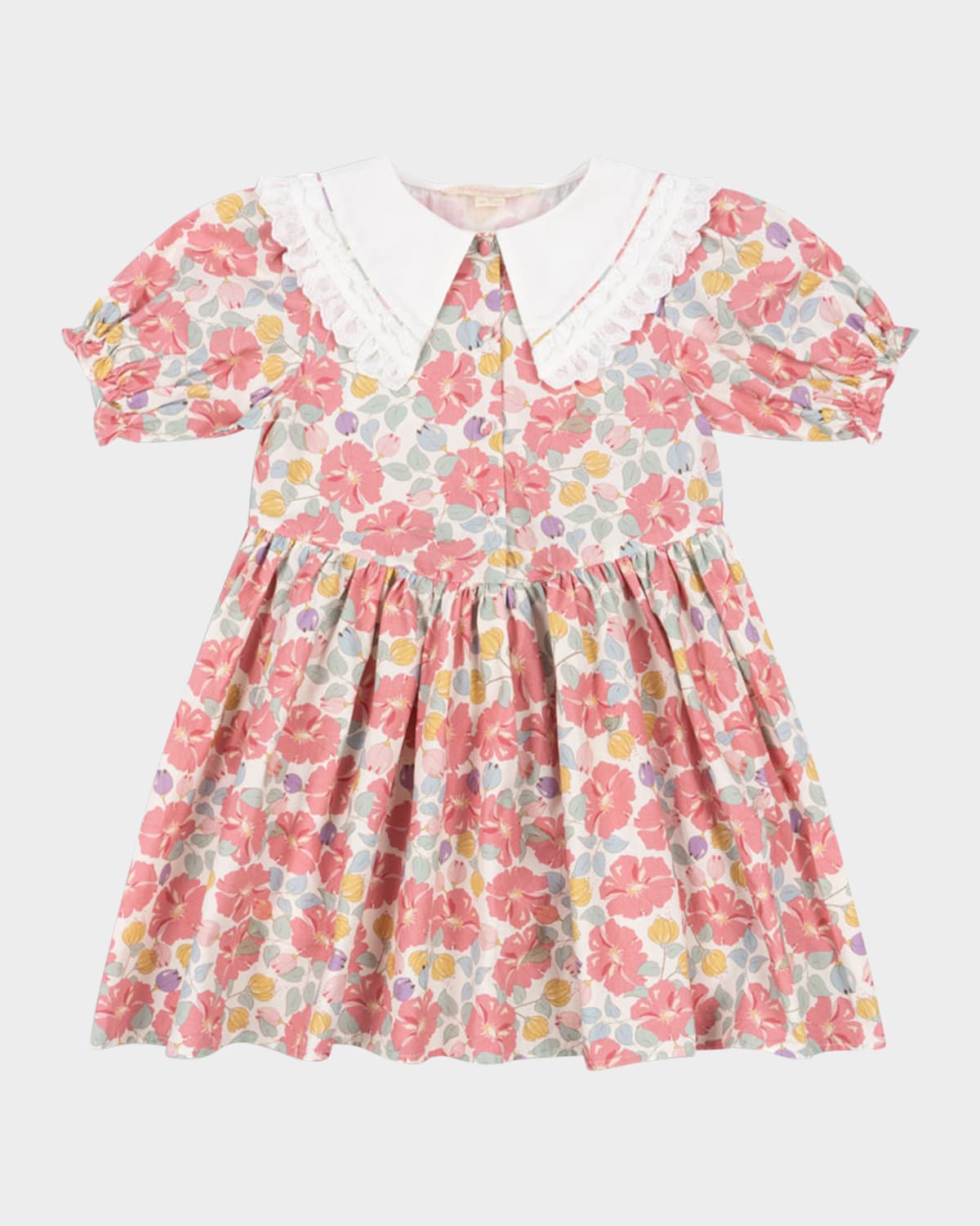 KONGES SLOJD GIRL'S COEUR MULTICOLOR-PRINT DRESS 