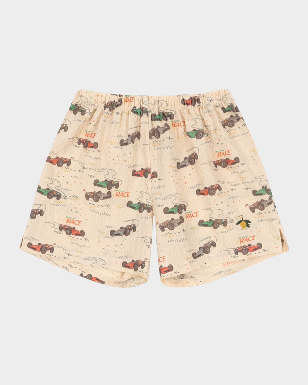 KONGES SLOJD BOY'S ELLIOT RACE CAR PRINTED SHORTS 