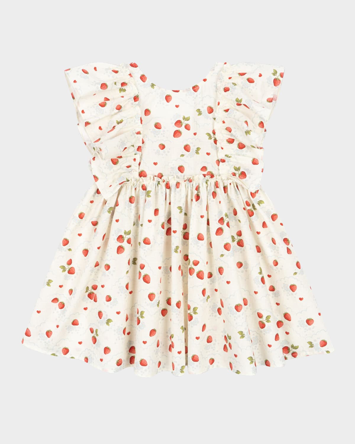 KONGES SLOJD GIRL'S EVIA STRAWBERRY-PRINT DRESS 