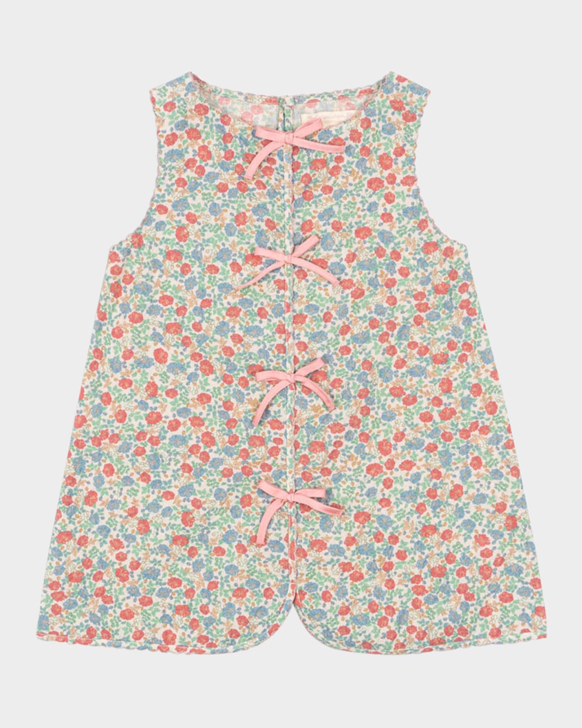 KONGES SLOJD GIRL'S ELIN FLORAL-PRINT BOW DRESS 