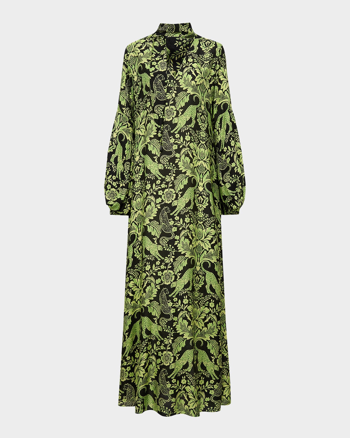 Sal Floral & Animal-Print Maxi Dress