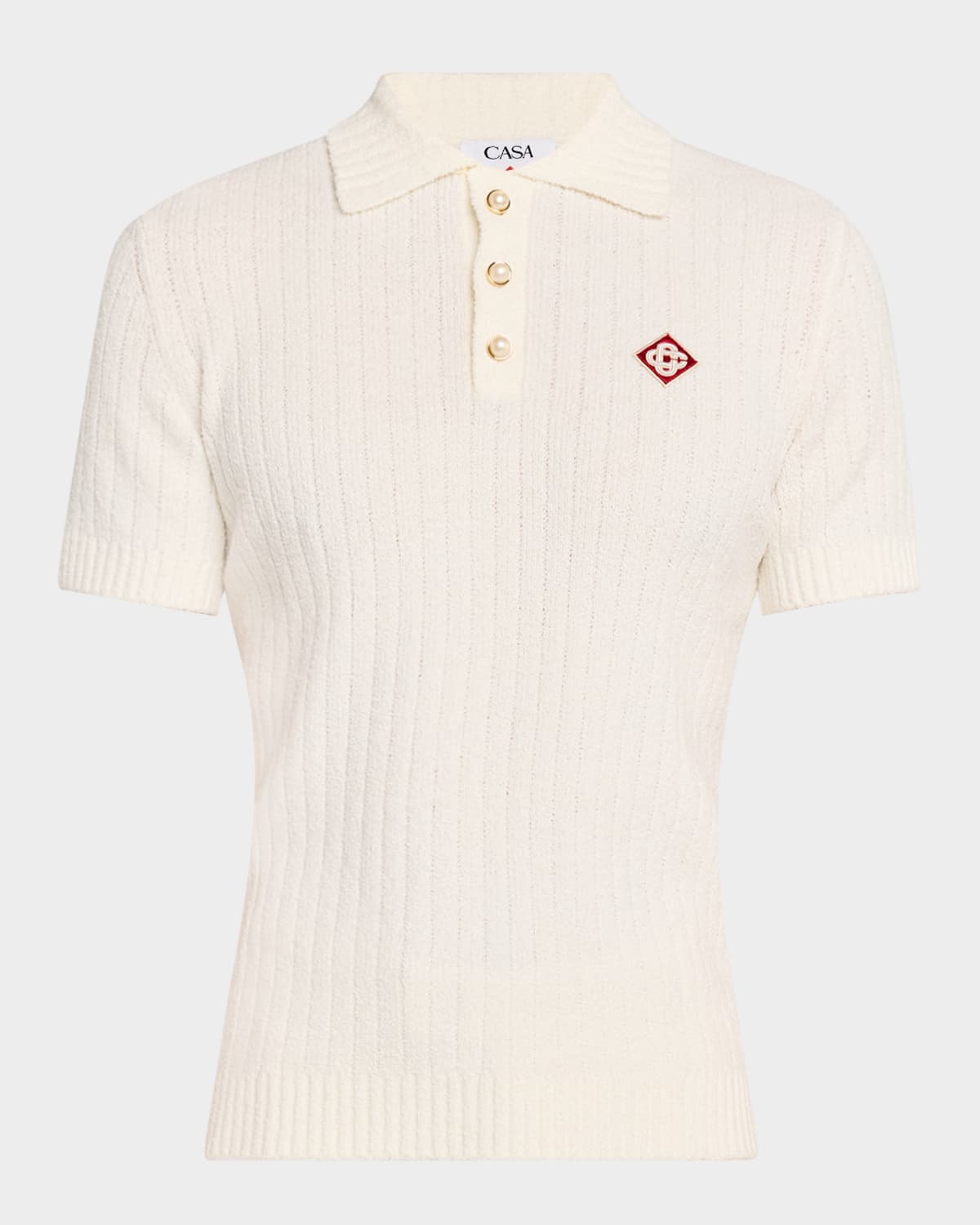 Men's Boucle Polo Shirt