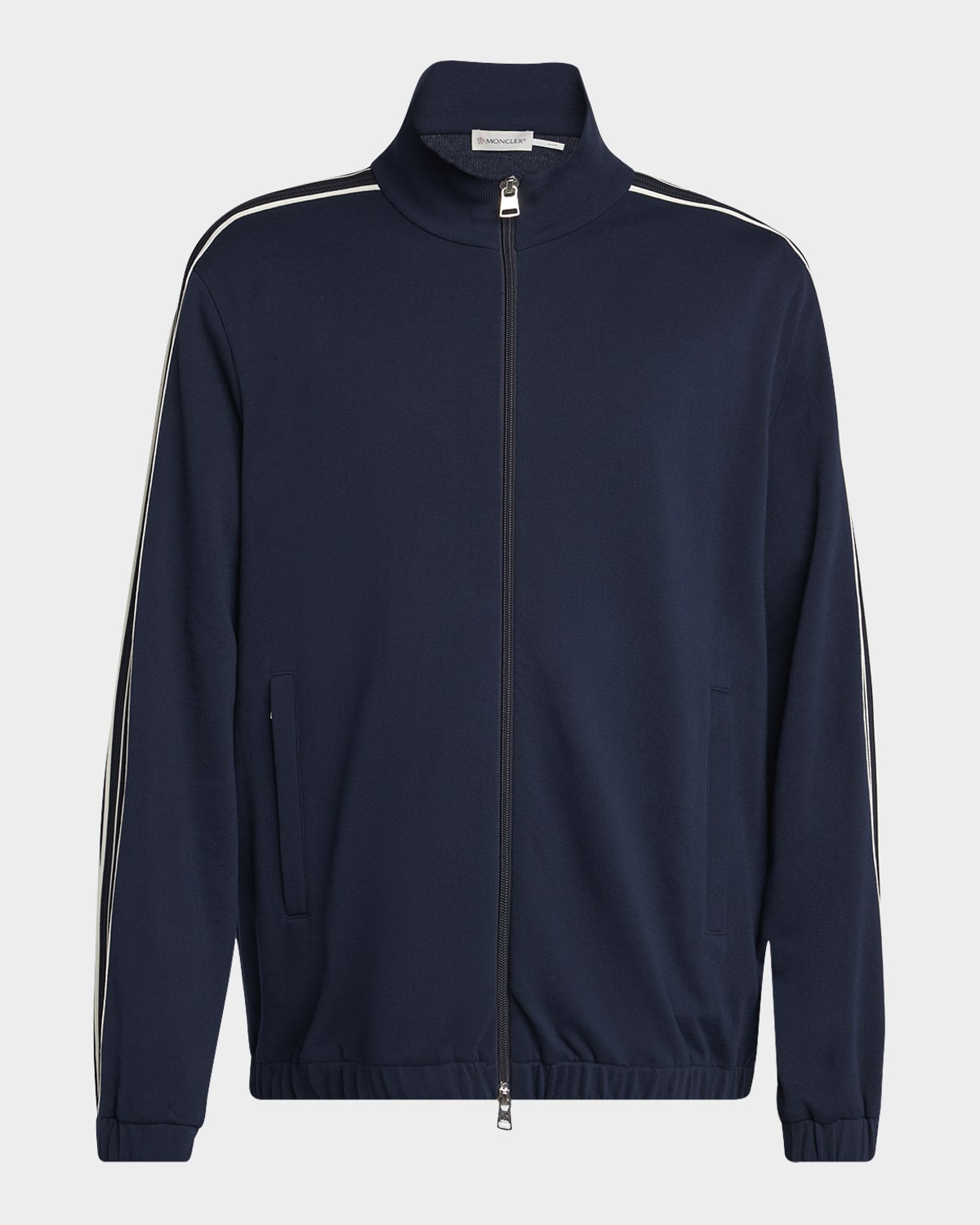 Moncler Men's Striped-sleeve Track Jacket