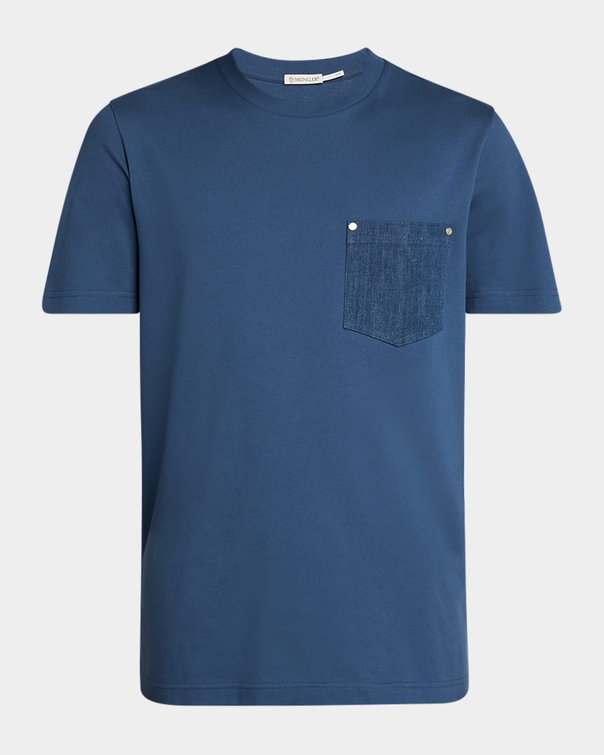 Men's T-Shirt with Denim Pocket