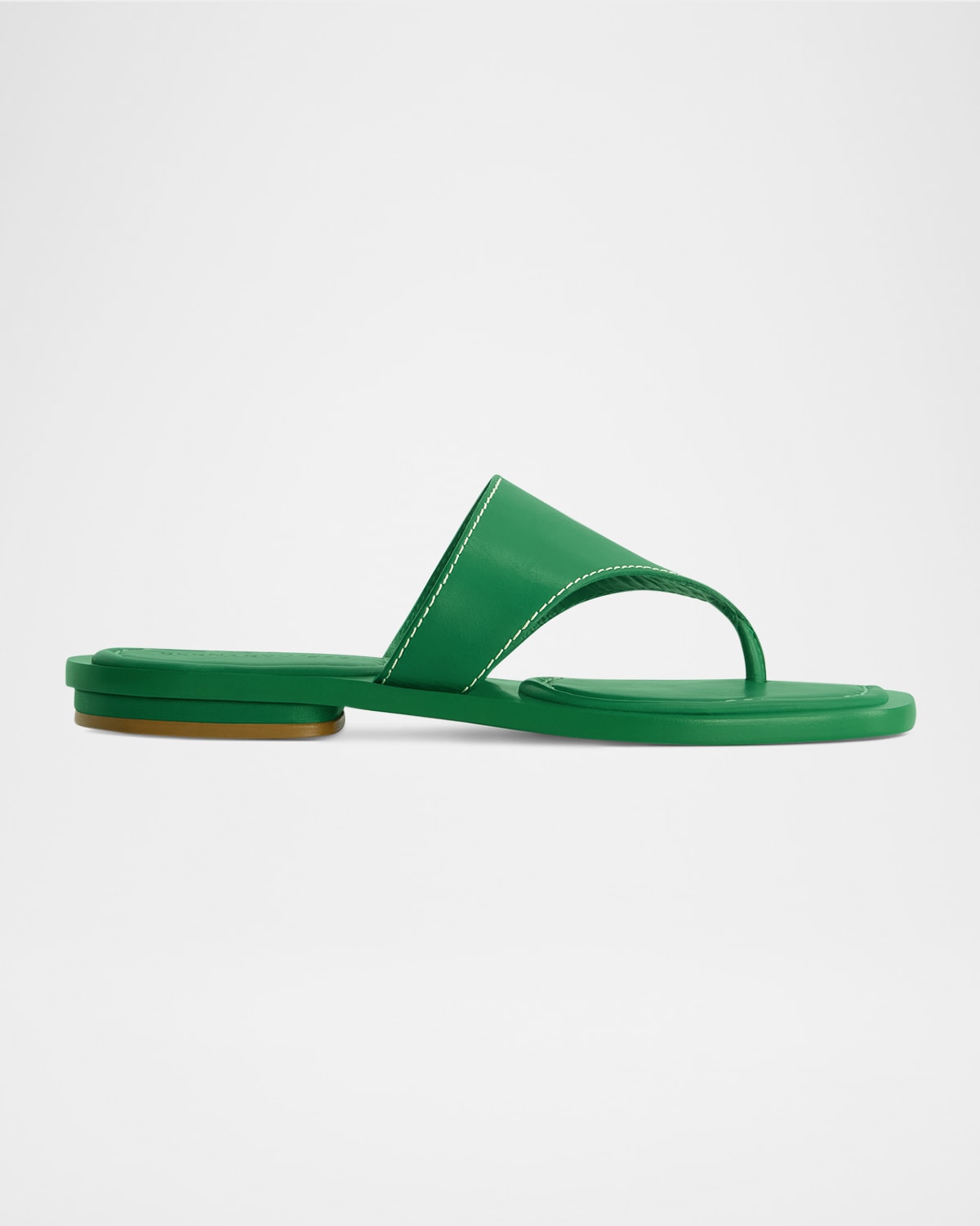 Agora Leather Flat Thong Sandals
