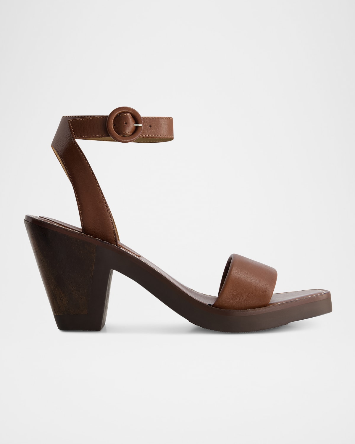 Brisi Leather Ankle-Strap Sandals