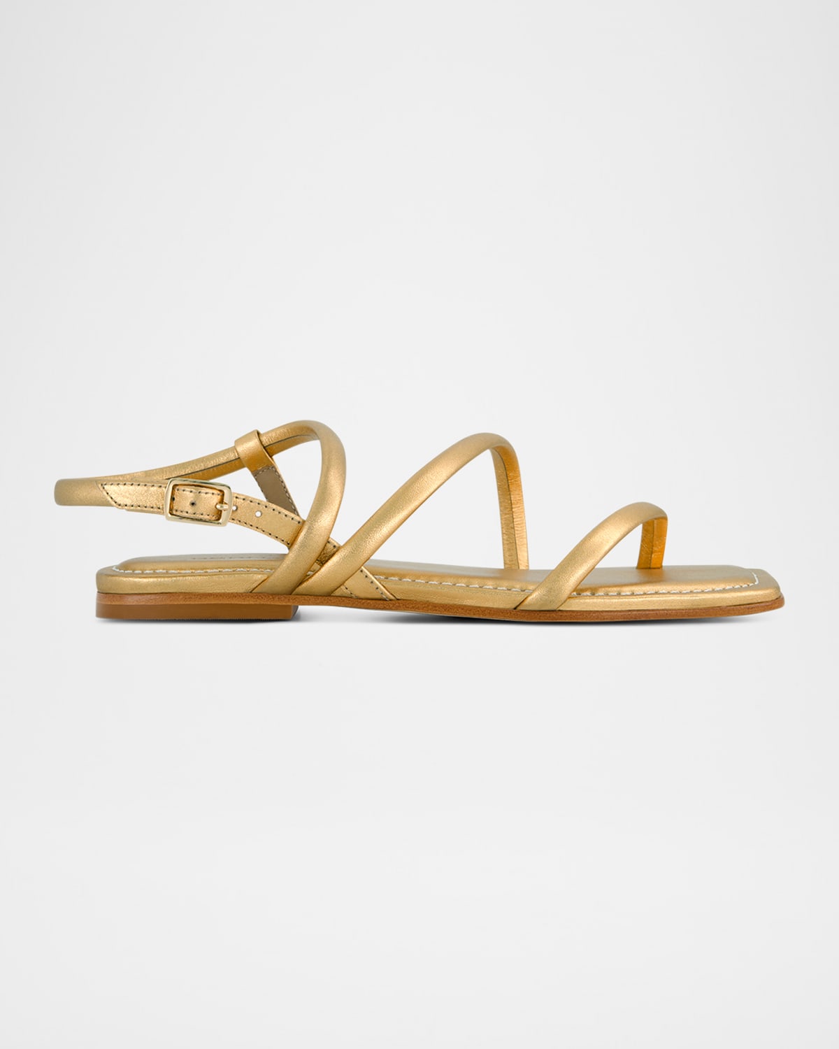 Odessa Metallic Thong Slingback Sandals