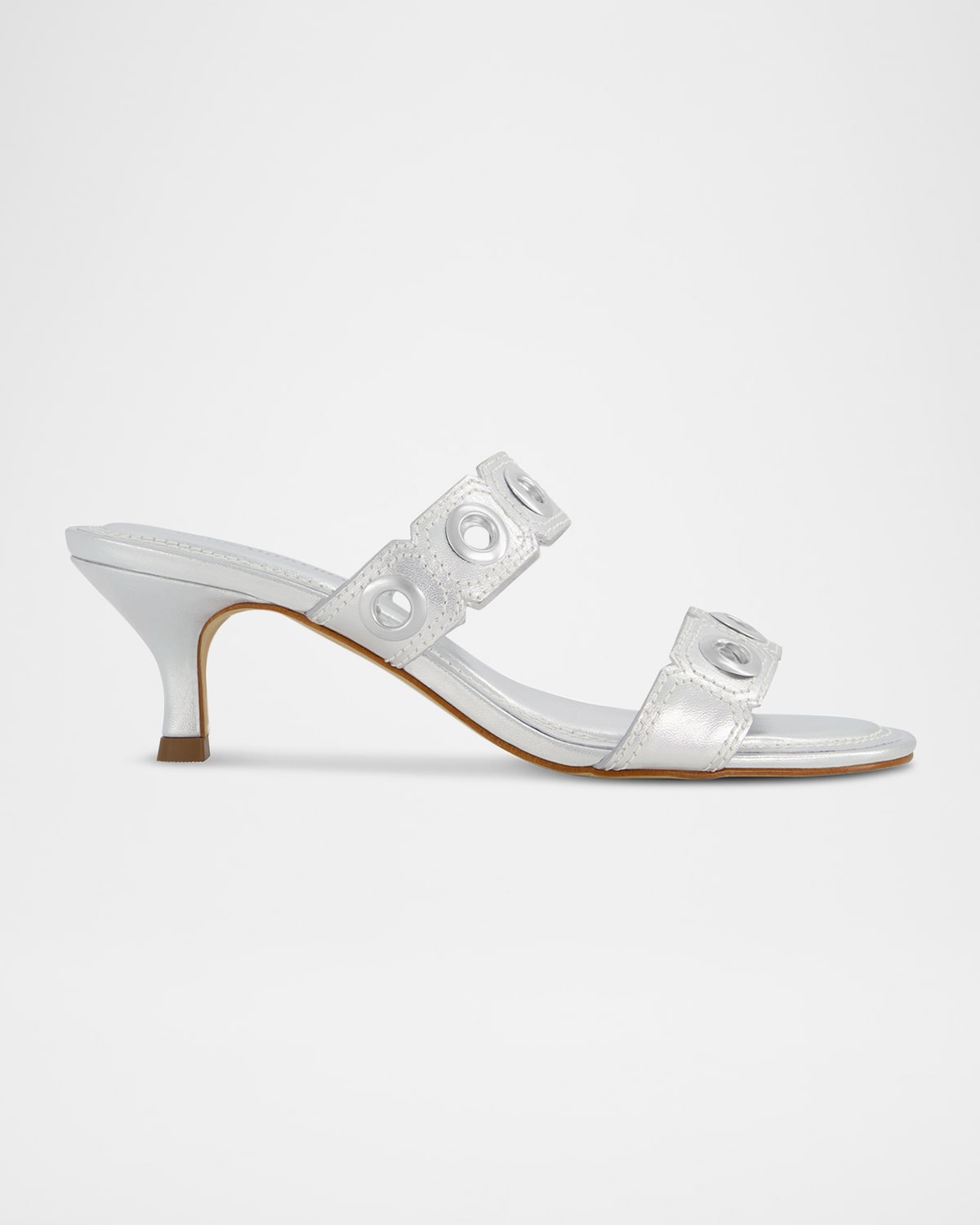 Patra Metallic Dual-Band Slide Sandals