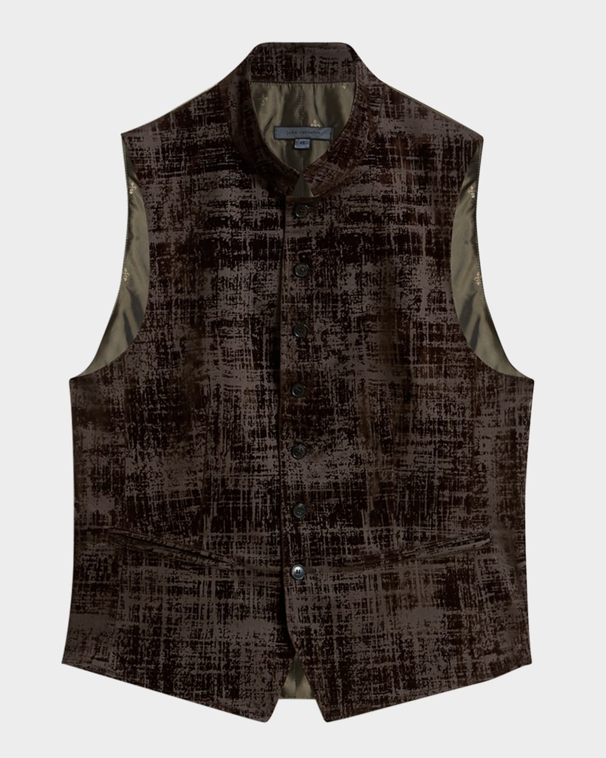 JOHN VARVATOS MEN'S GLYNN BUTTON-FRONT VEST 