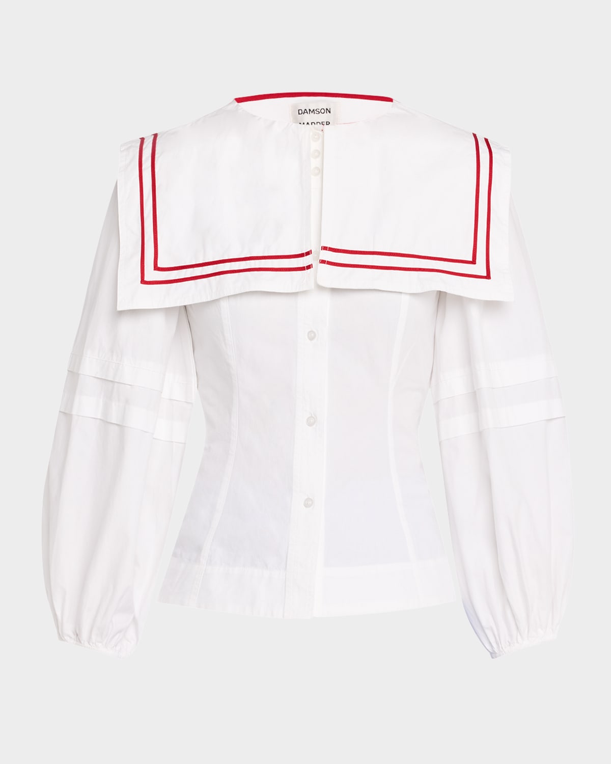 DAMSON MADDER ELISE LONG-SLEEVE SAILOR BLOUSE 