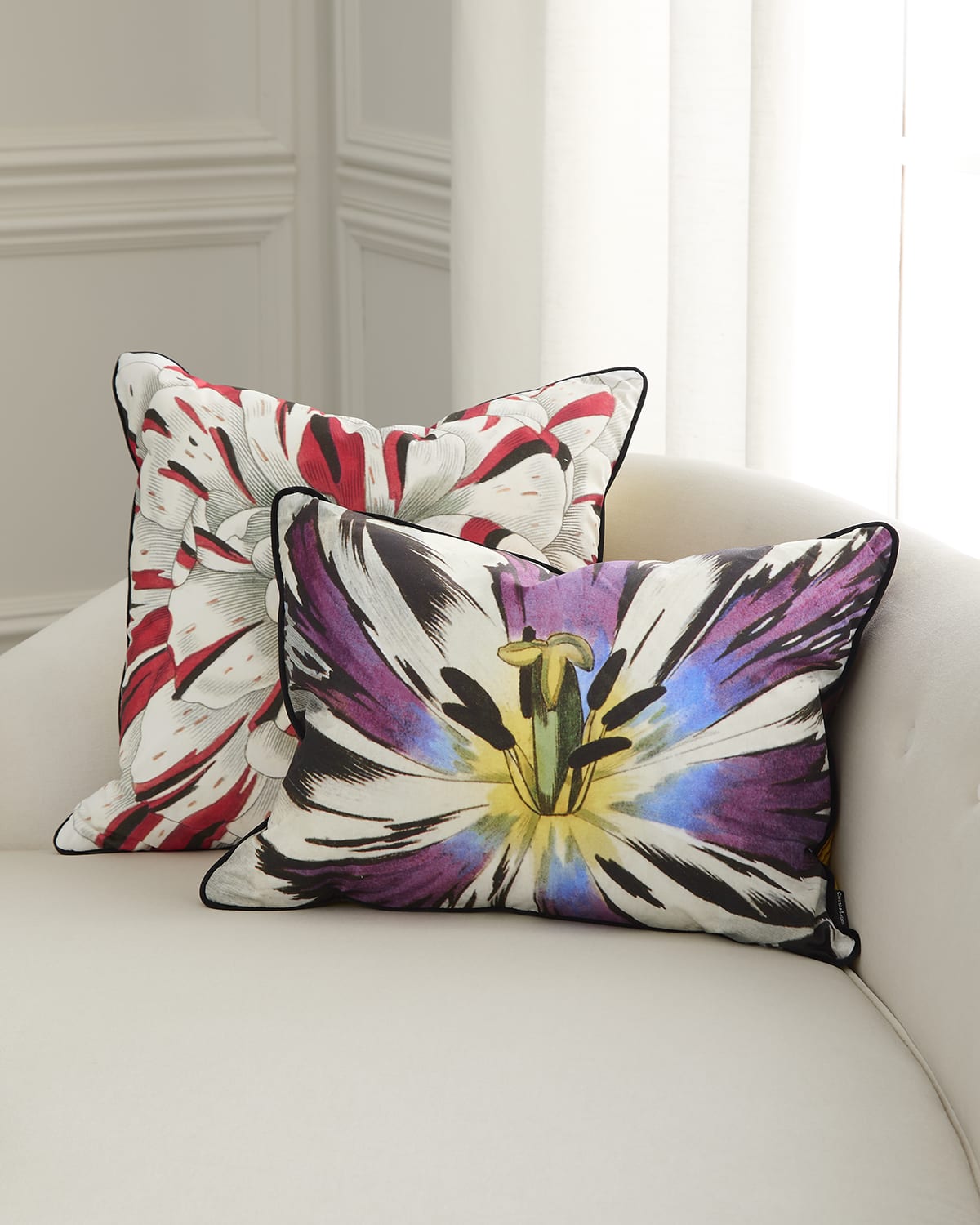 Christian Lacroix Eclosion Decorative Pillow, 18" X 24" In Agate