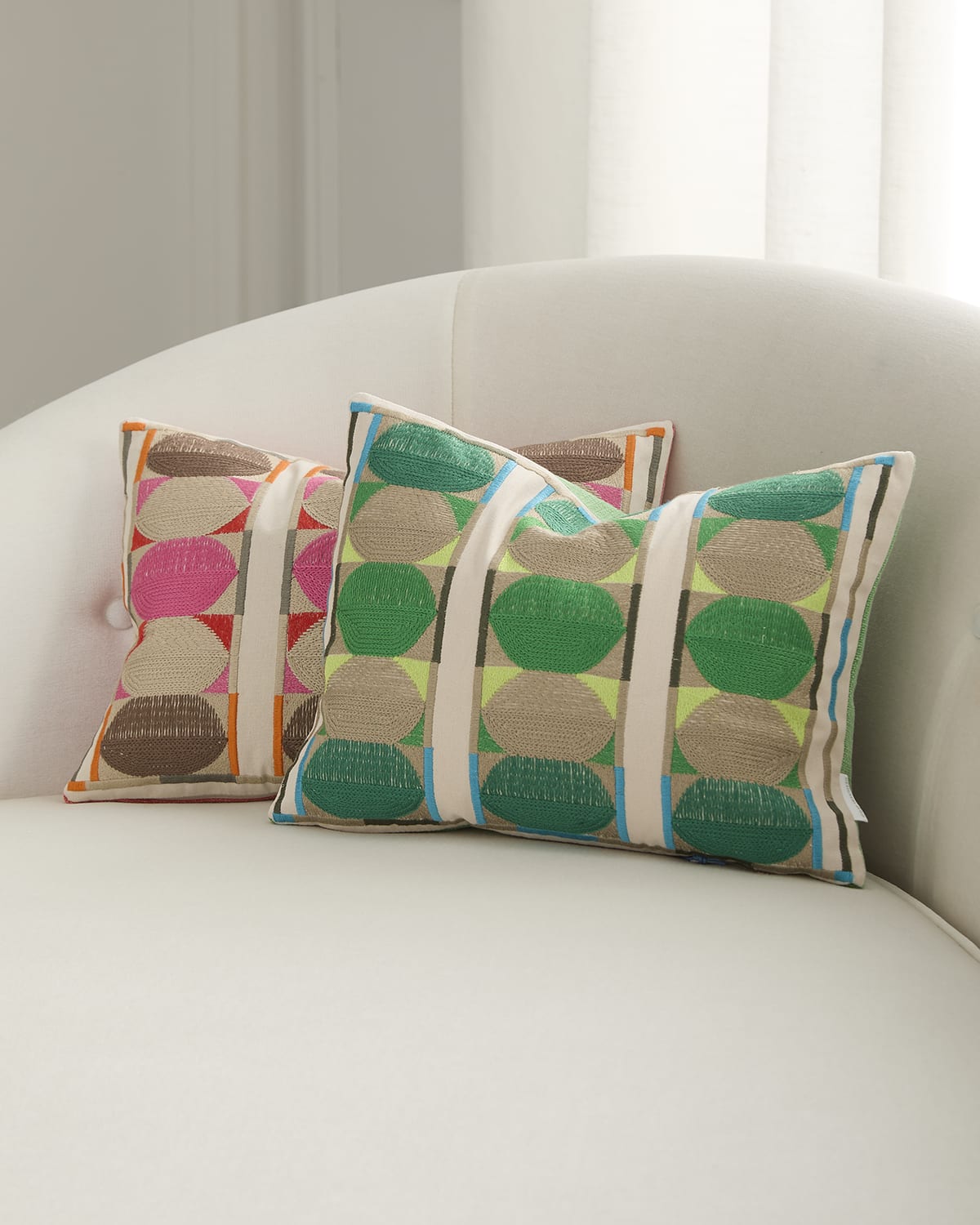 Designers Guild Kushime Decorative Pillow, 12" X 16" In Green