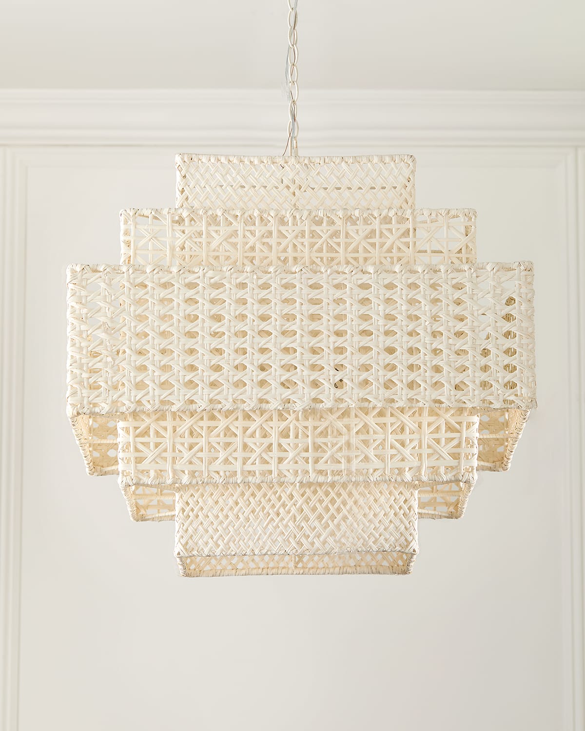 Neiman Marcus Wicker 28.5" 2-light Chandelier