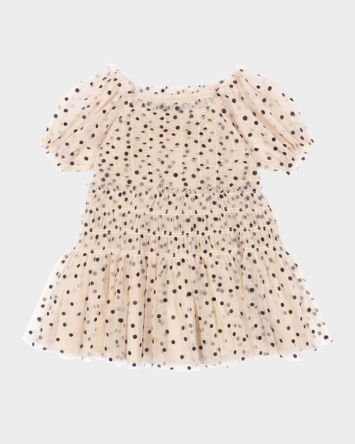 KONGES SLOJD GIRL'S CHARLENE POLKA DOT TULLE DRESS 
