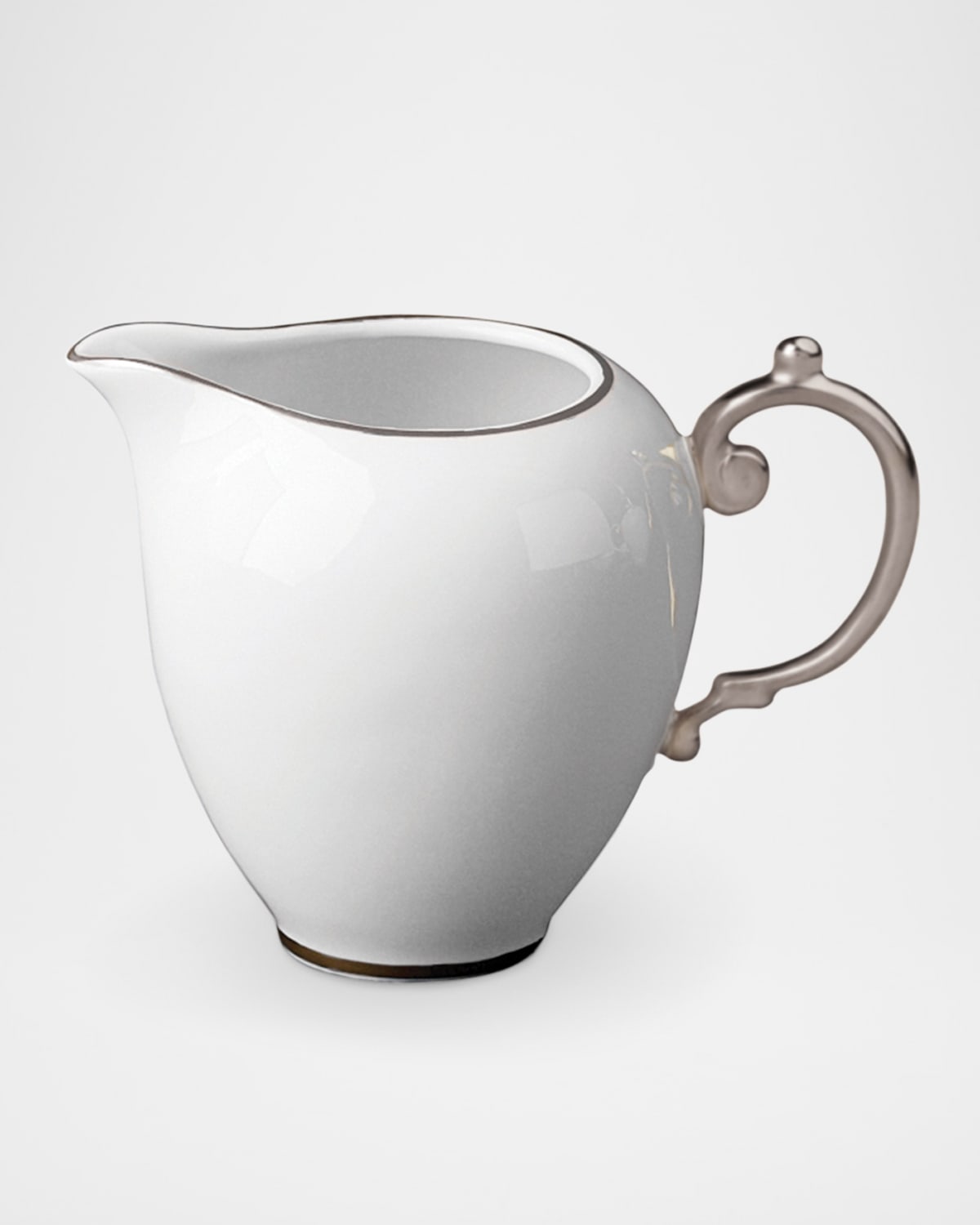 L'objet Aegean Porcelain Creamer In Platinum