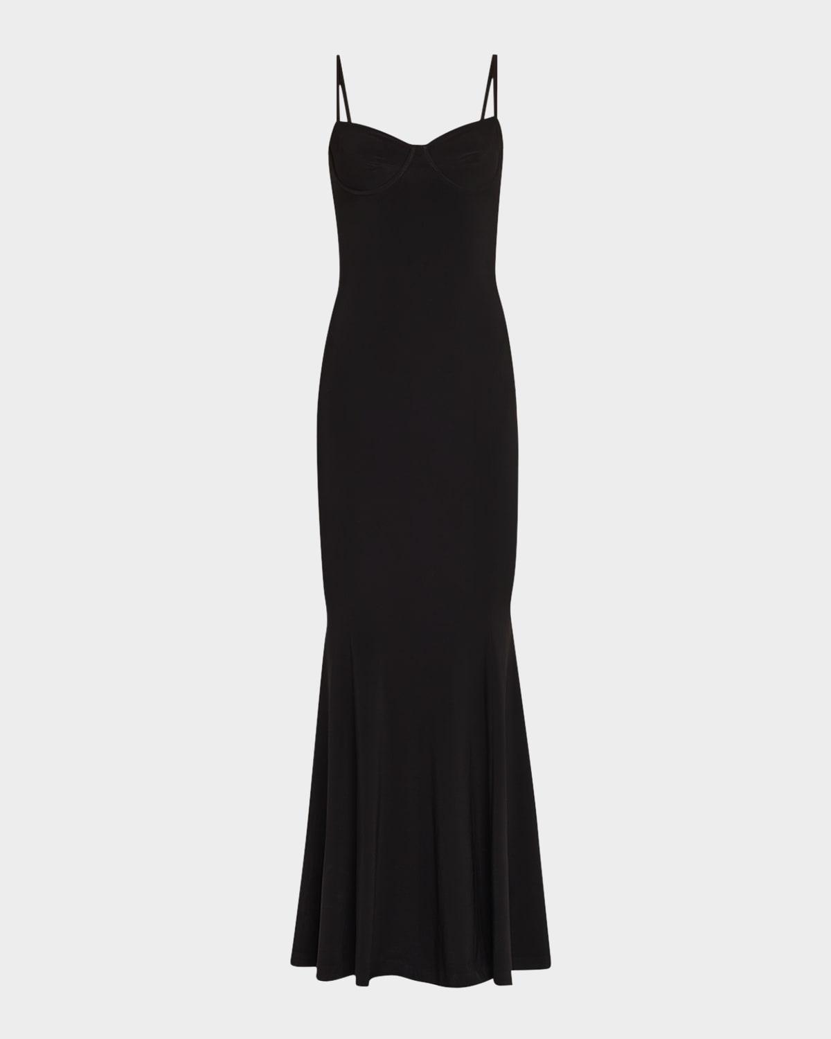 NORMA KAMALI UNDERWIRE FISHTAIL GOWN 
