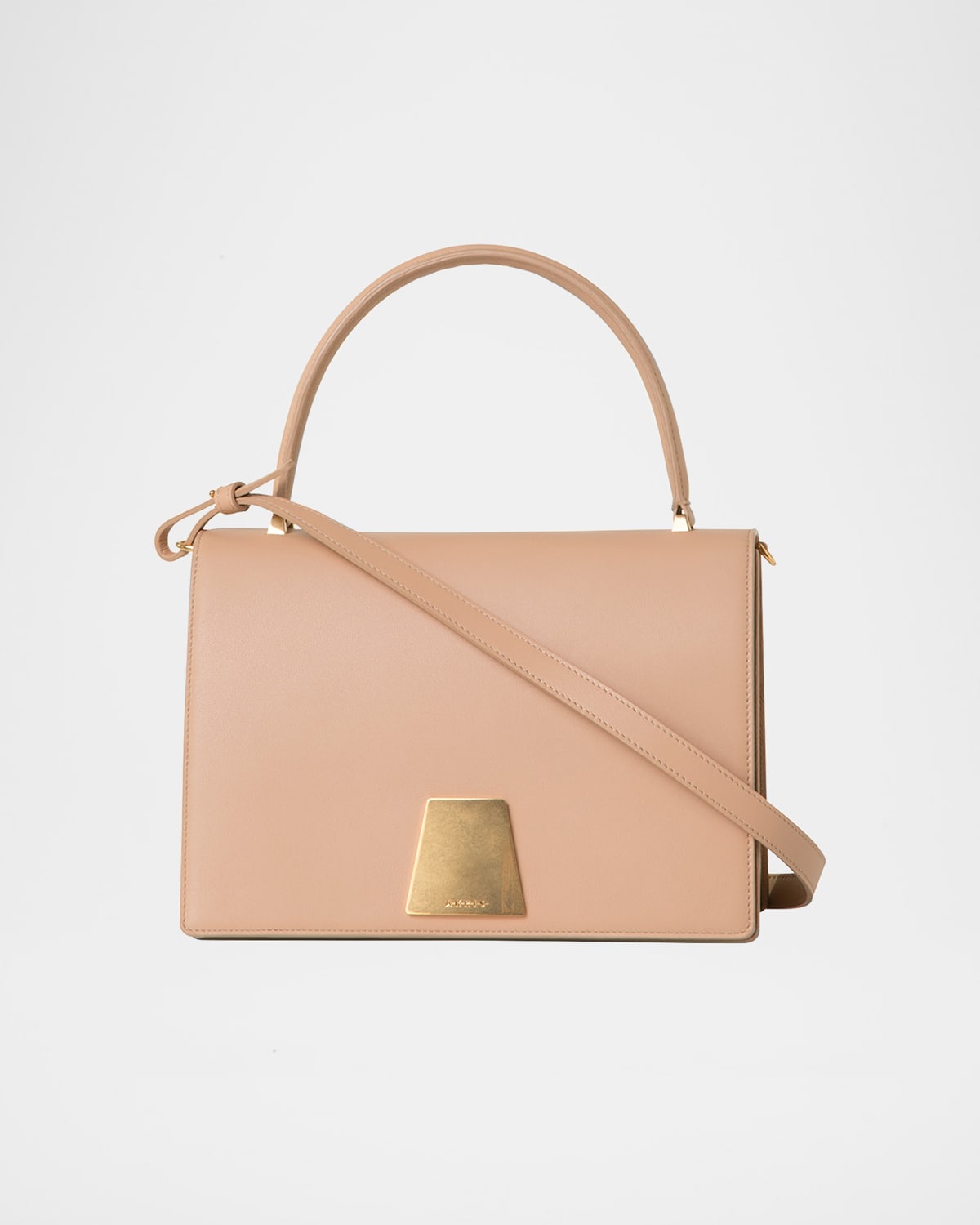 Akris Alice Flap Leather Crossbody Bag In 234 Cordage
