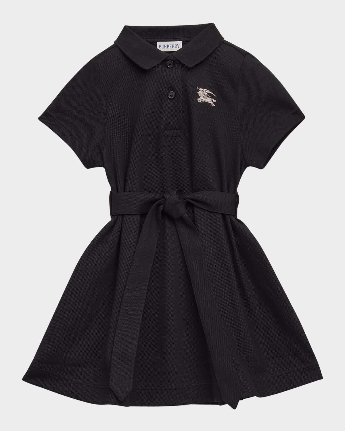 Burberry Kid Girl Jersy Dress In Black Us