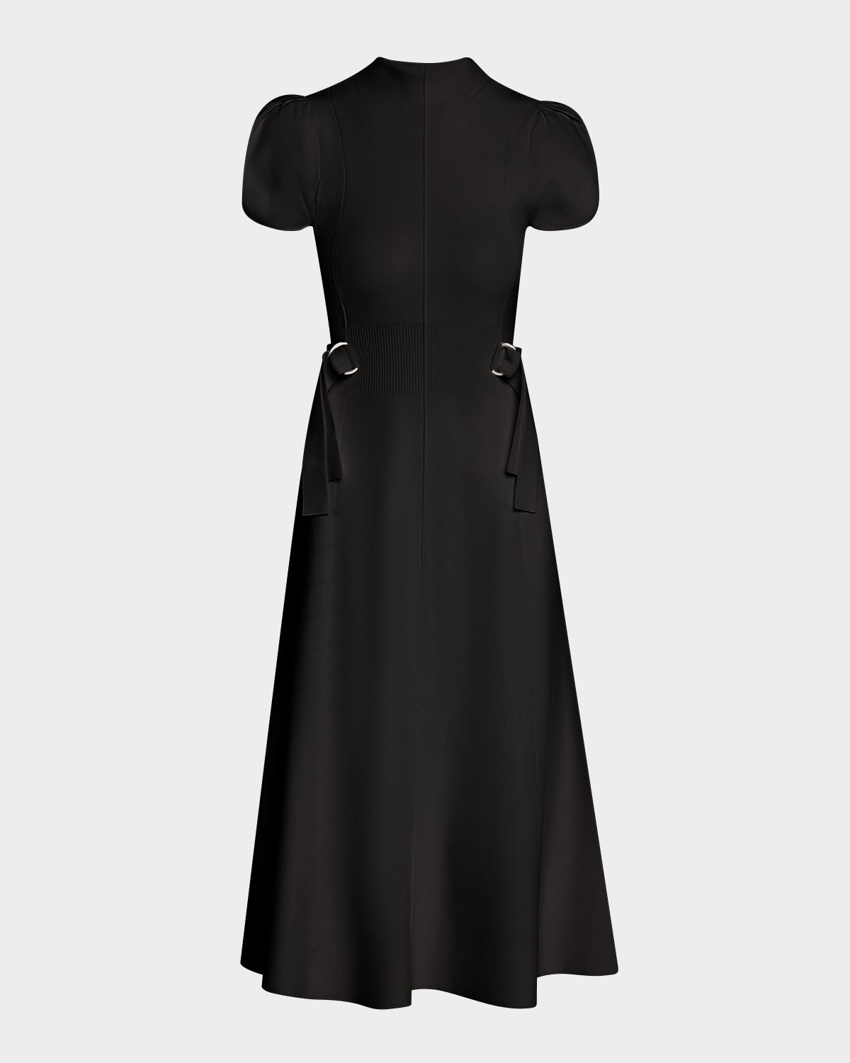 3.1 Phillip Lim Tulip Sleeve Midi Dress In Black