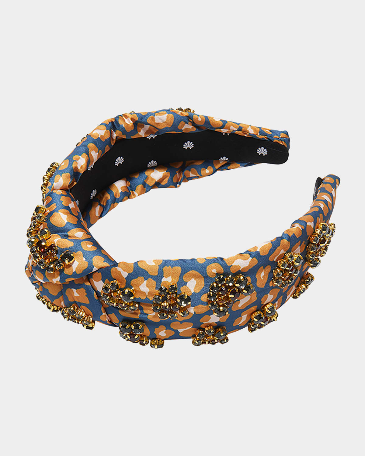 Lele Sadoughi Knotted Leopard Embellished Headband In Leopard